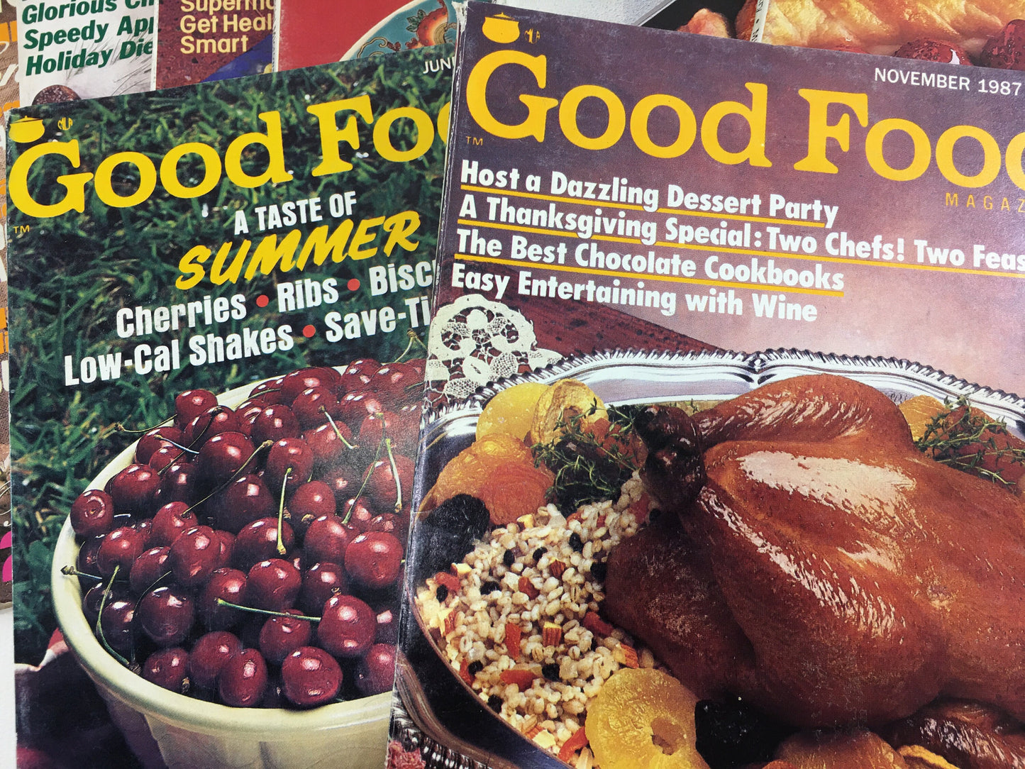 Vintage Good Food Magazine Cookbooks Summer Quick Easy Seafood Chinese Christmas Holiday Thanksgiving Entrees Entertaining Dessert Recipes