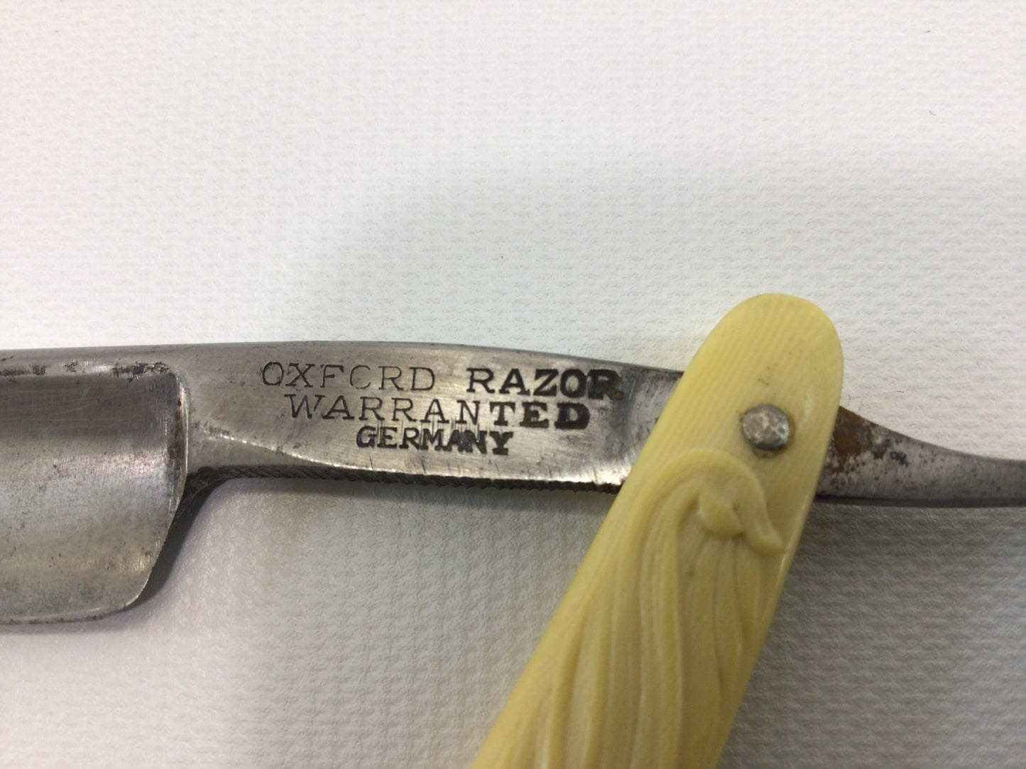 Antique Straight Razor Oxford Razor Germania Cutlery Works Made in Germany