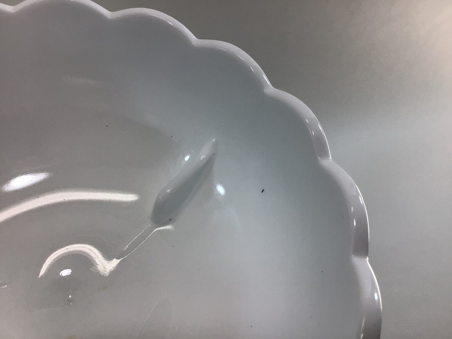 Flower Vase Compote 8" Vintage Indiana Glass Teardrop Milk Glass Home Decor