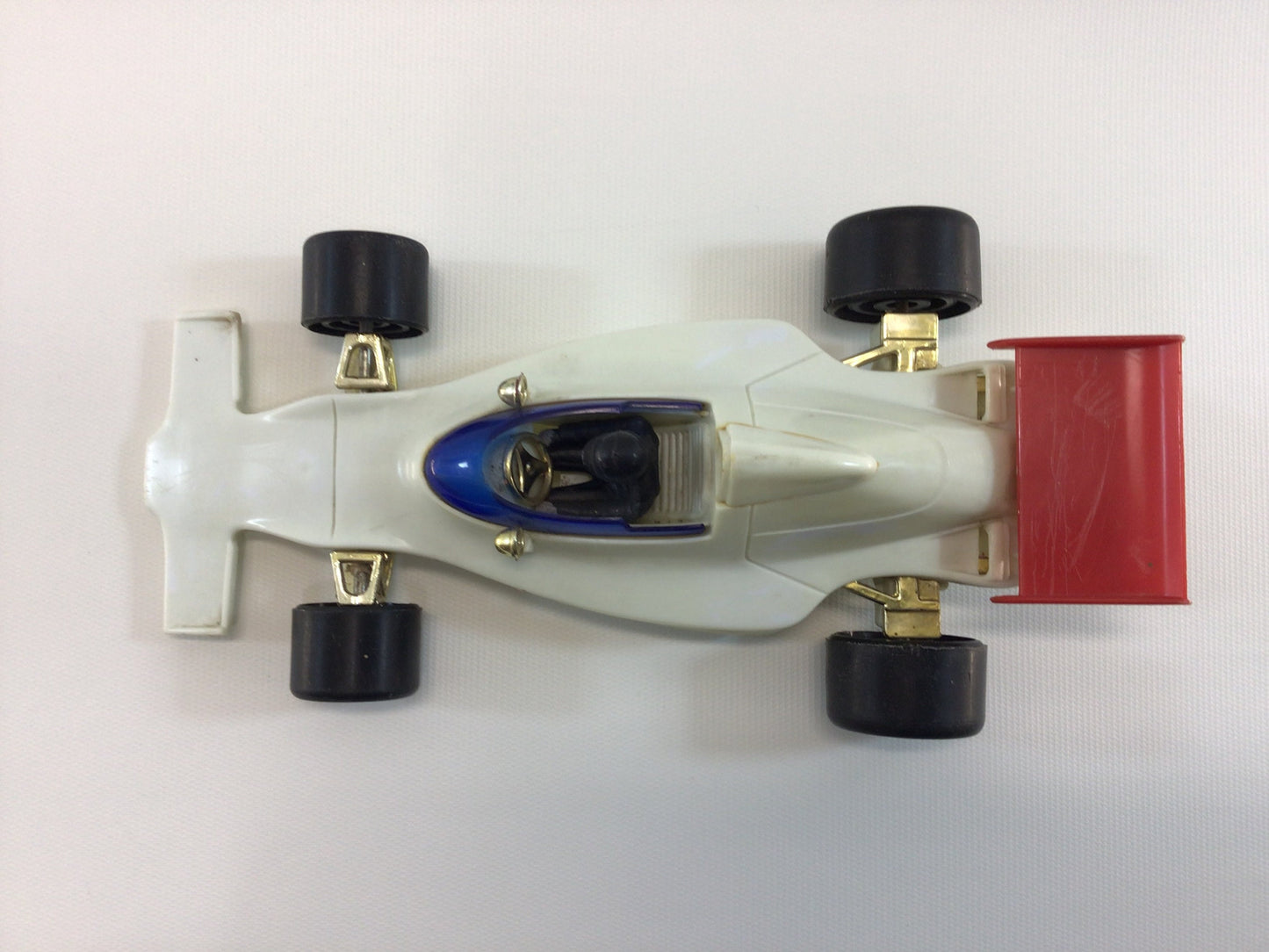 1970s Lucky Wind-up Toy Race Car Vintage Indy Racer Nonworking Shelf Sitter Only