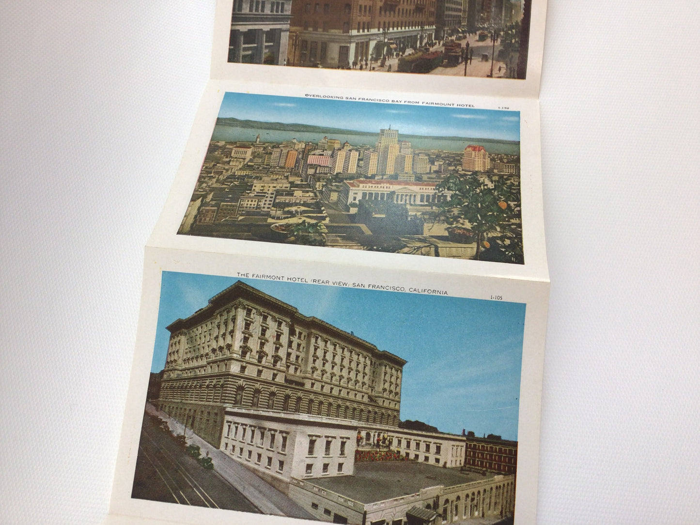 Foldout Souvenir Postcard San Francisco City of Progress Vintage 1930's Vacation Travel Ephemera