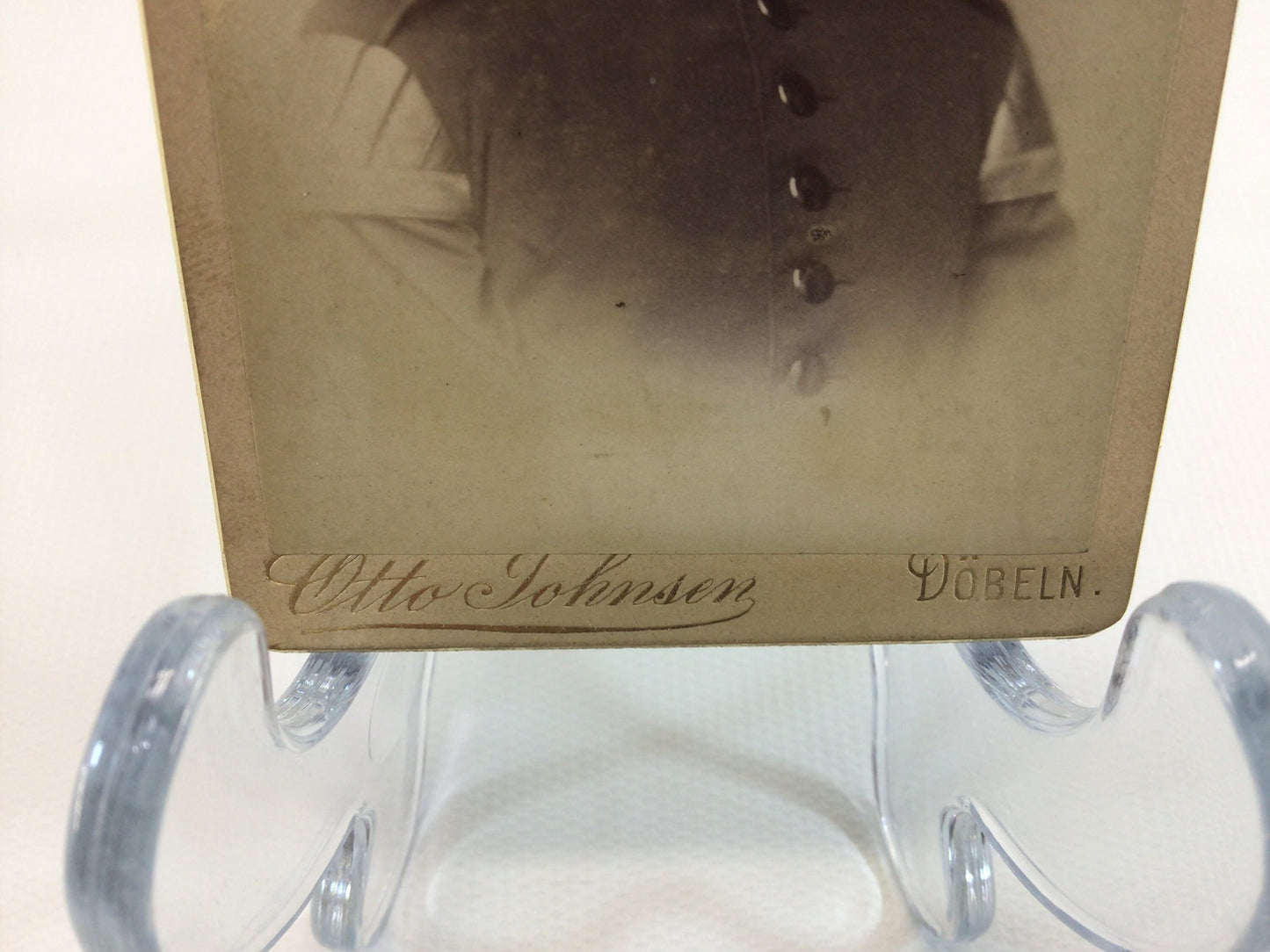 Antique CDV Cabinet Card Photograph 1880s German Soldier Victorian Gerhardt Family Album 2.5" x 4" Photo