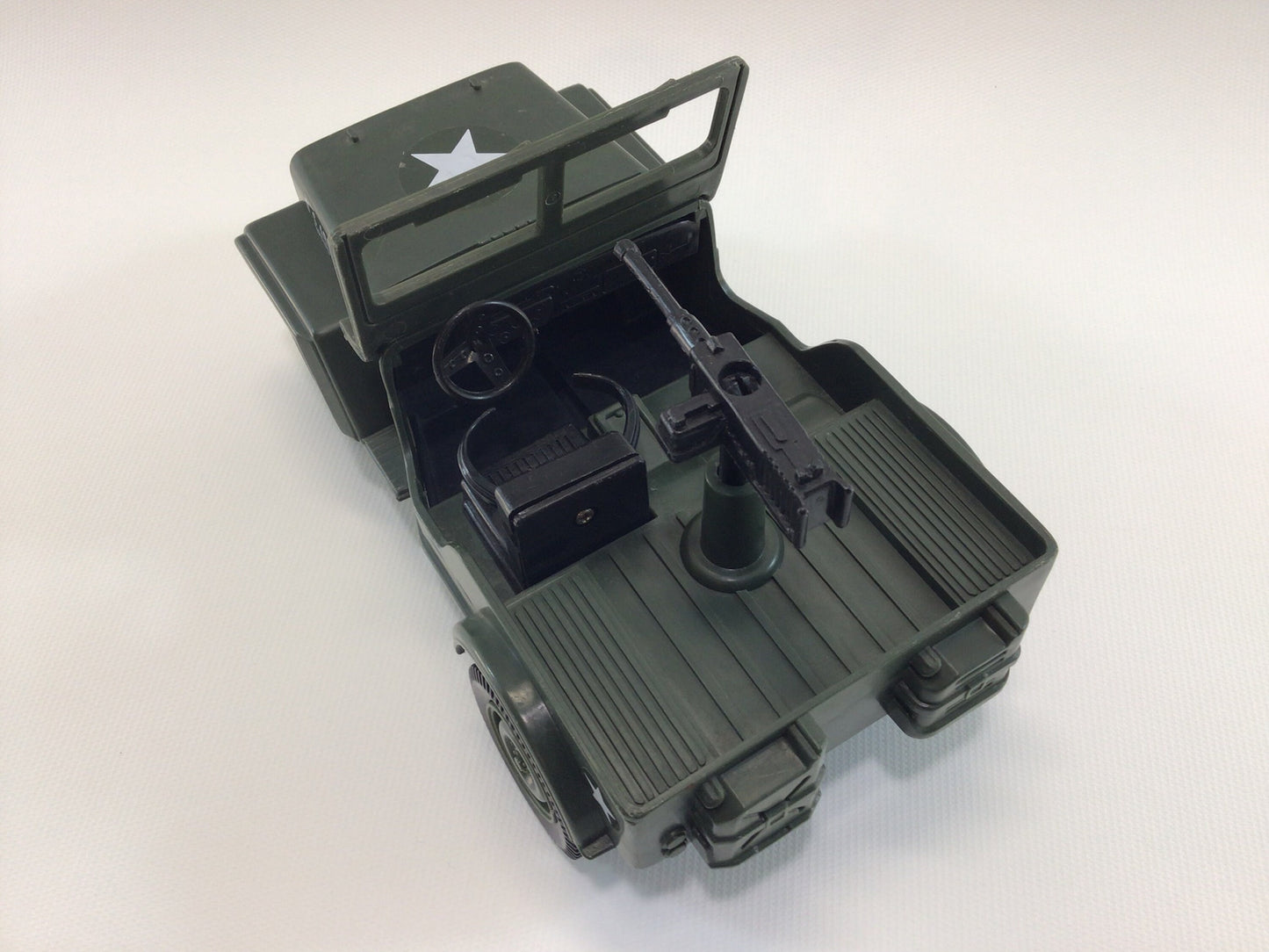 Zima US Army Jeep Vintage Hard Plastic Friction Toy No 897 Made in Hong Kong
