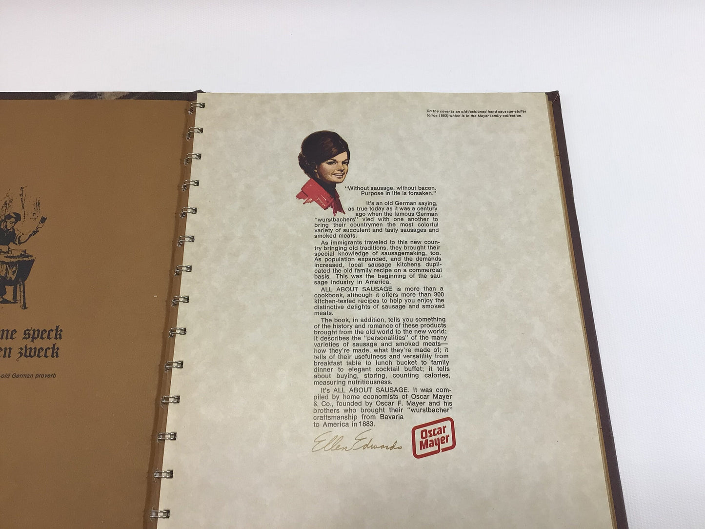 Vintage Cookbook All About Sausage from Oscar Mayer Company Copyright 1973