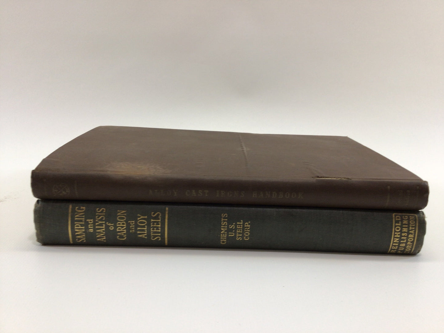Vintage Scientific Reference Books Alloy Cast Irons Handbook and Sampling and Analysis of Carbon and Alloy Steels Copyrights 1944 and 1938