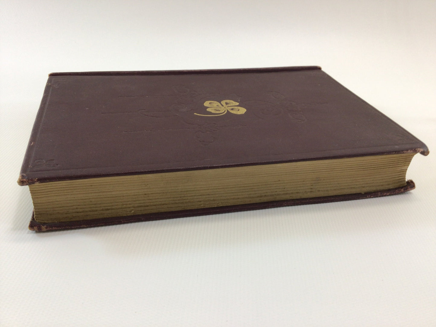 Antique Christian Novel The Stickit Minister by S R Crockett Red Hardcover Embossed Gold Gilt Four Leaf Clover Hill Publishing Company