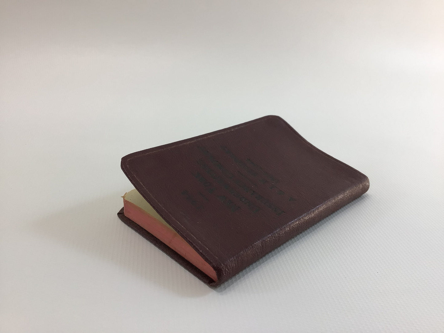Underwriter's Pocket Calendar Address Book New York Underwriters Insurance Company 1944 Red Embossed Cover