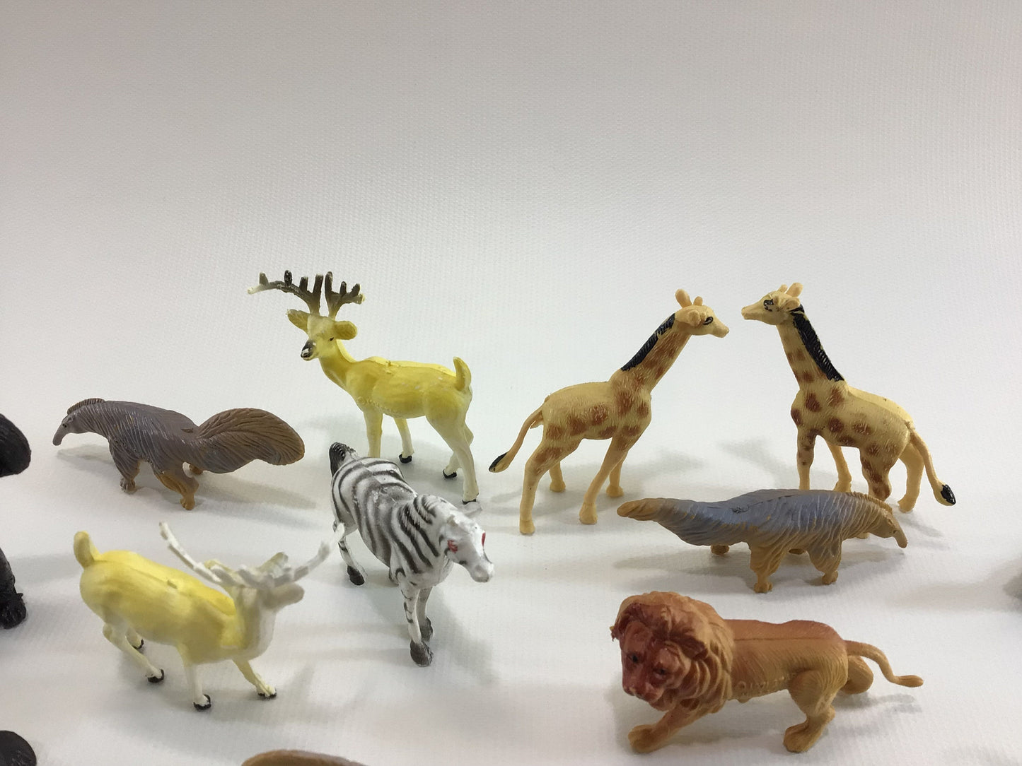 Wild Safari Animals 1970s Plastic Collectible Star Merch Toy Figurines Made in Hong Kong Kitschy Dime Store Toys
