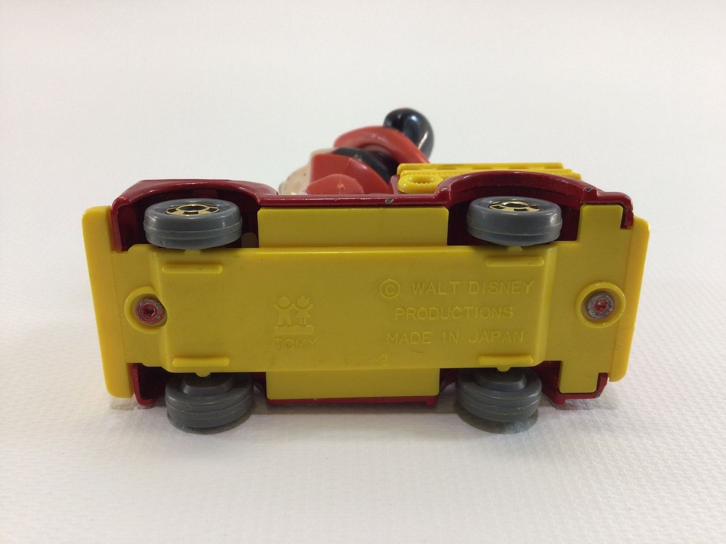 TOMY Mickey Mouse Fire Engine Vintage Diecast 1/64 Scale Toy Vehicle Made in Japan