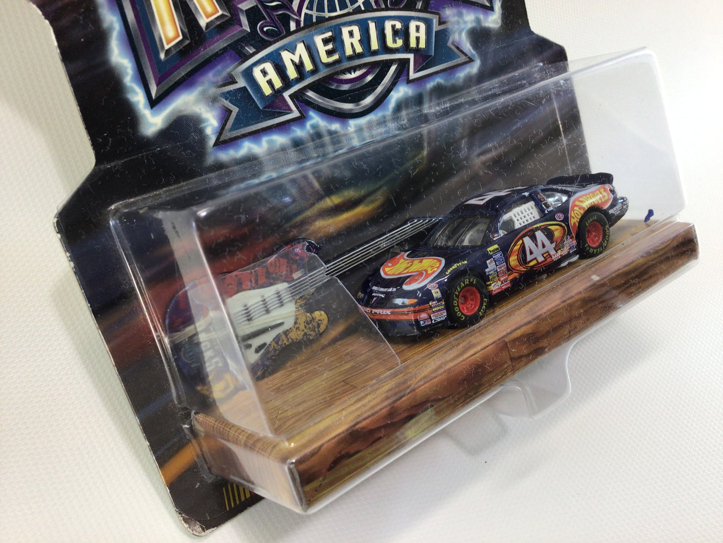 Hot Wheels Racing NASCAR Rocks America Kyle Petty Vintage Diecast 1:64 Scale Toy Race Car and Guitar