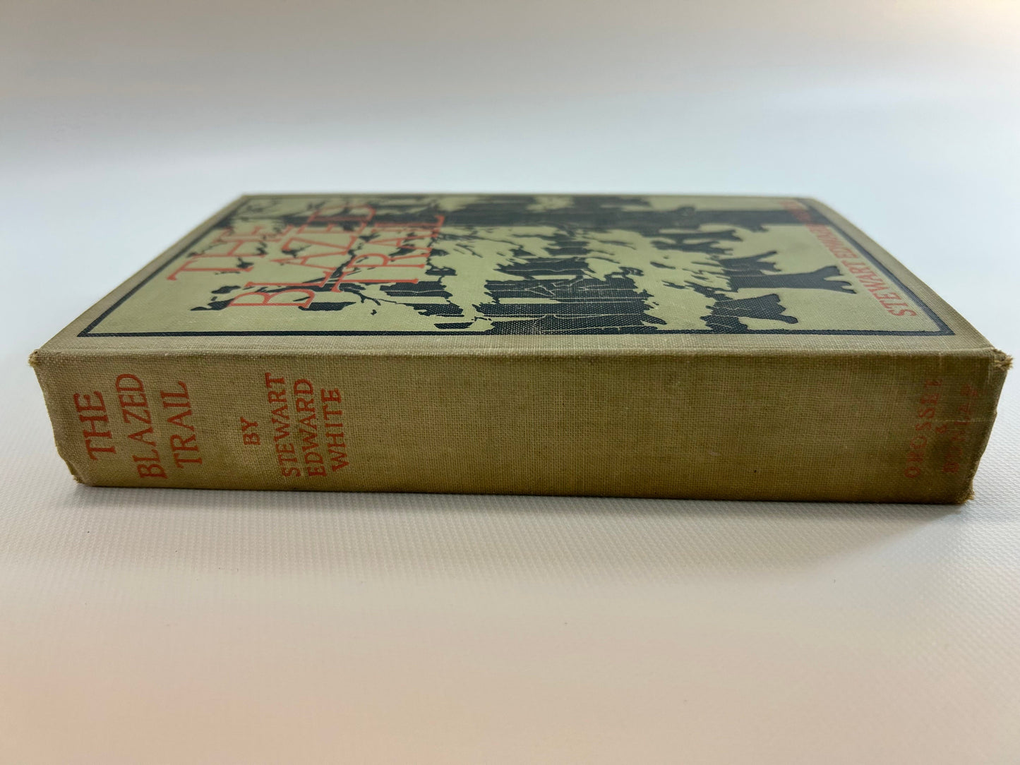 Antique Adventure Novel The Blazed Trail By Stewart Edward White Hardcover Illustrated Thomas Fogarty Copyright 1902