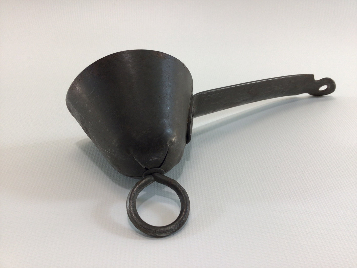 No 16 Galvanized Tin Ice Cream Scoop Conical Turn Key Model Antique Country Kitchen Farmhouse Decor