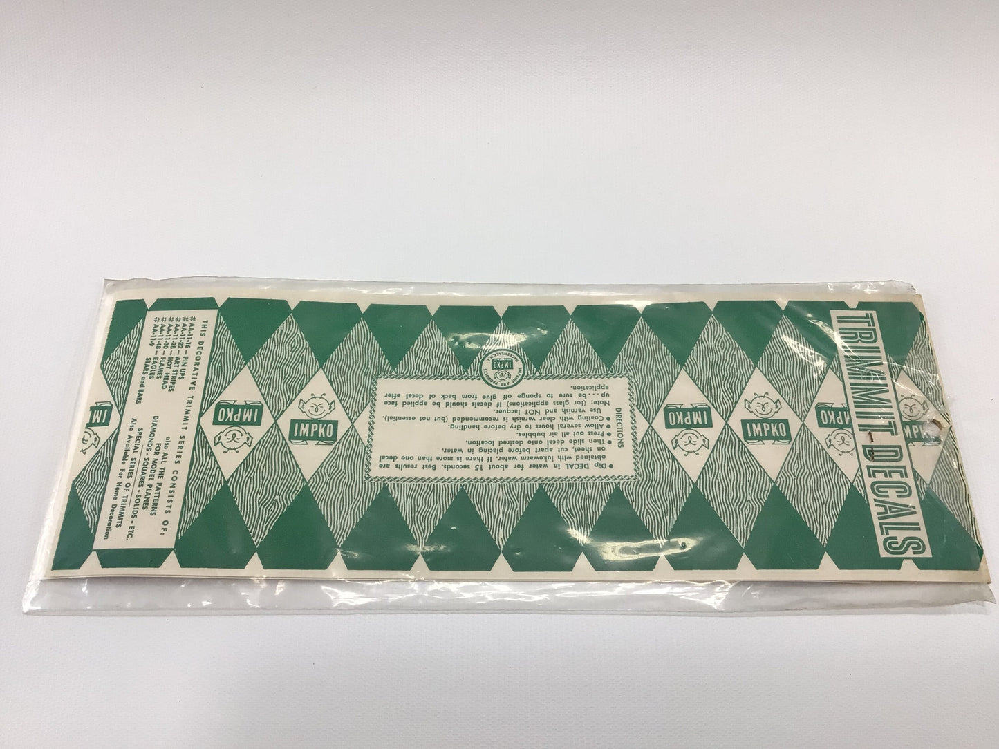 Impco Trimmit American Bald Eagle Decals 2 Flex Cote Sheets Vintage Dime Store Kitsch Toy