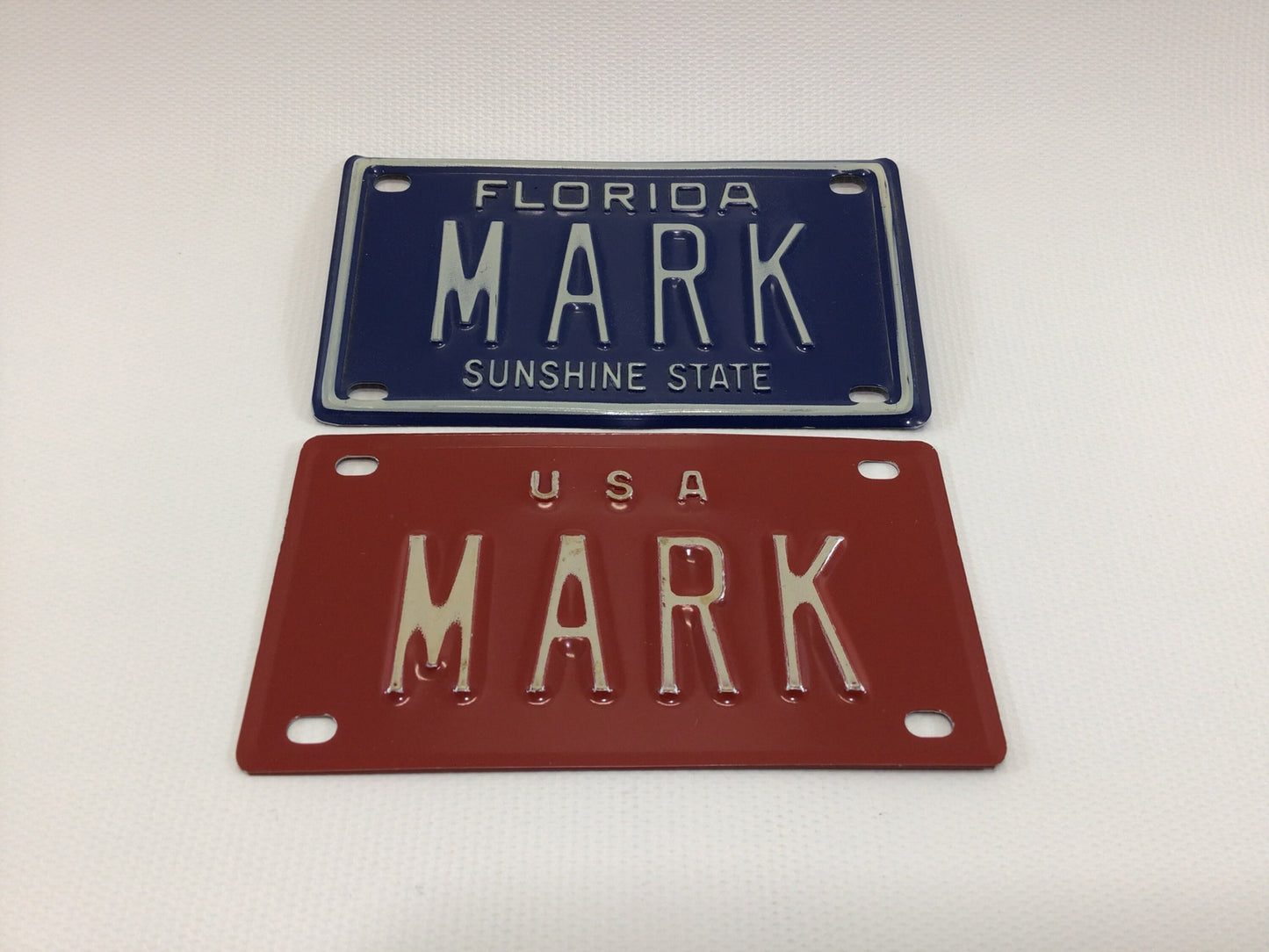 MARK Bicycle License Plates Florida Sunshine State USA Vintage Cycling Accessories