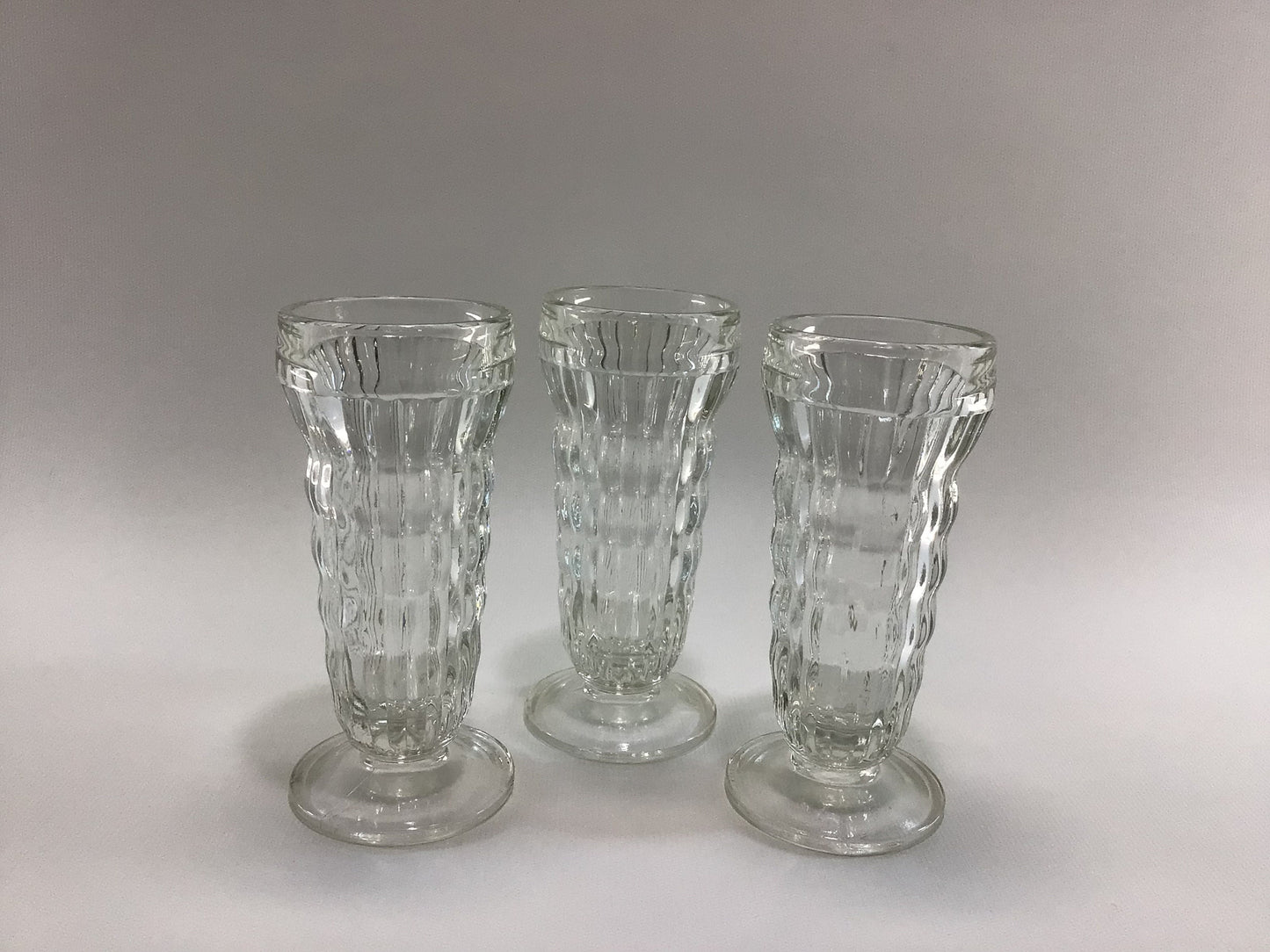 Antique Soda Fountain Ice Cream Parfait Sundae 6 fl oz Glasses Country Kitchen Farmhouse Decor