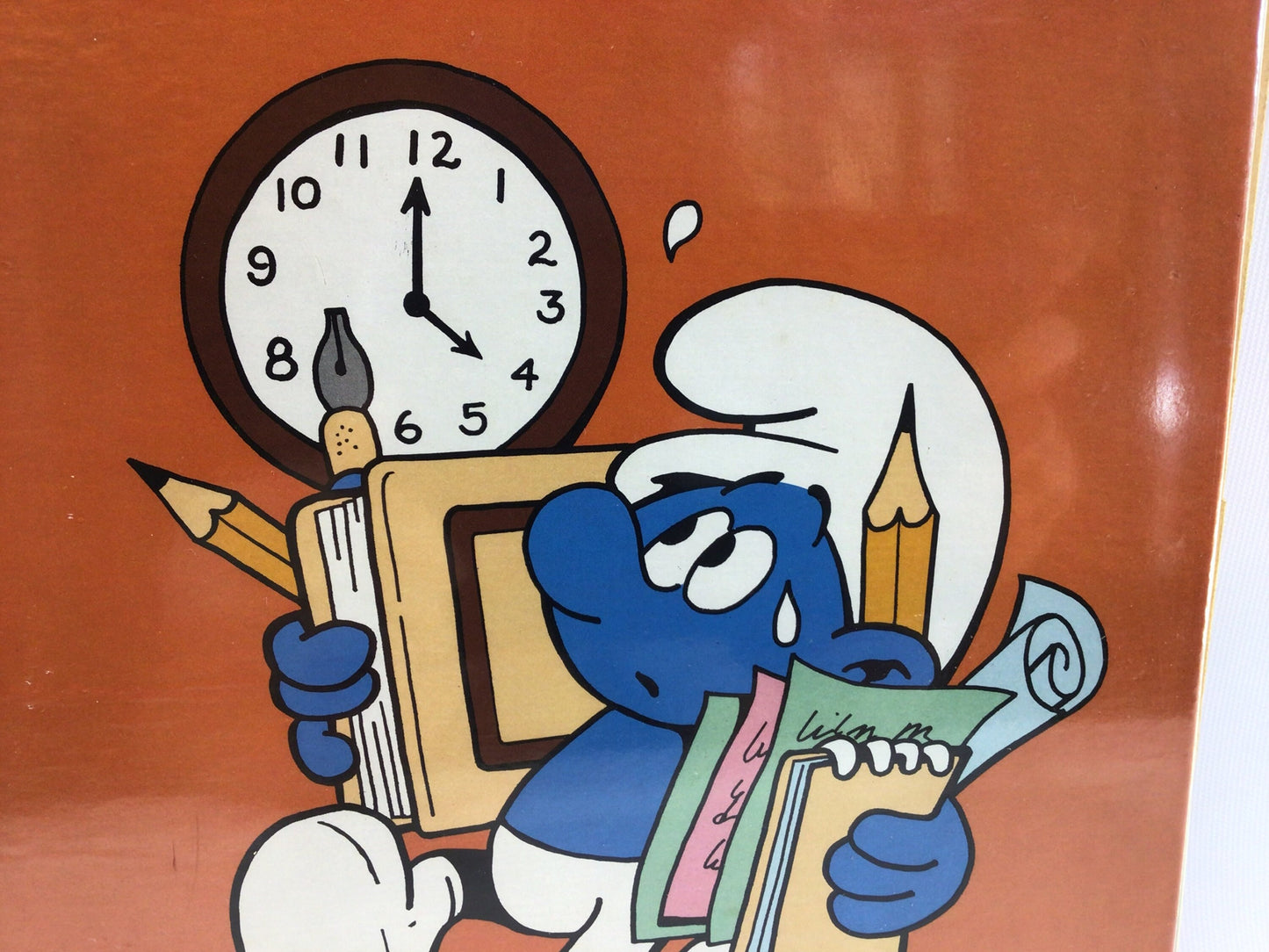 Peyo Time to Get Smurfin' Vintage Mead System 3 Ring Binder Notebook