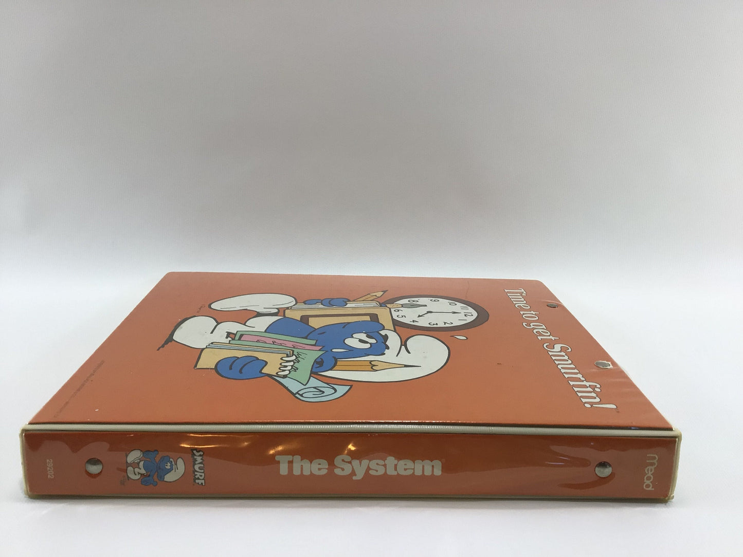Peyo Time to Get Smurfin' Vintage Mead System 3 Ring Binder Notebook