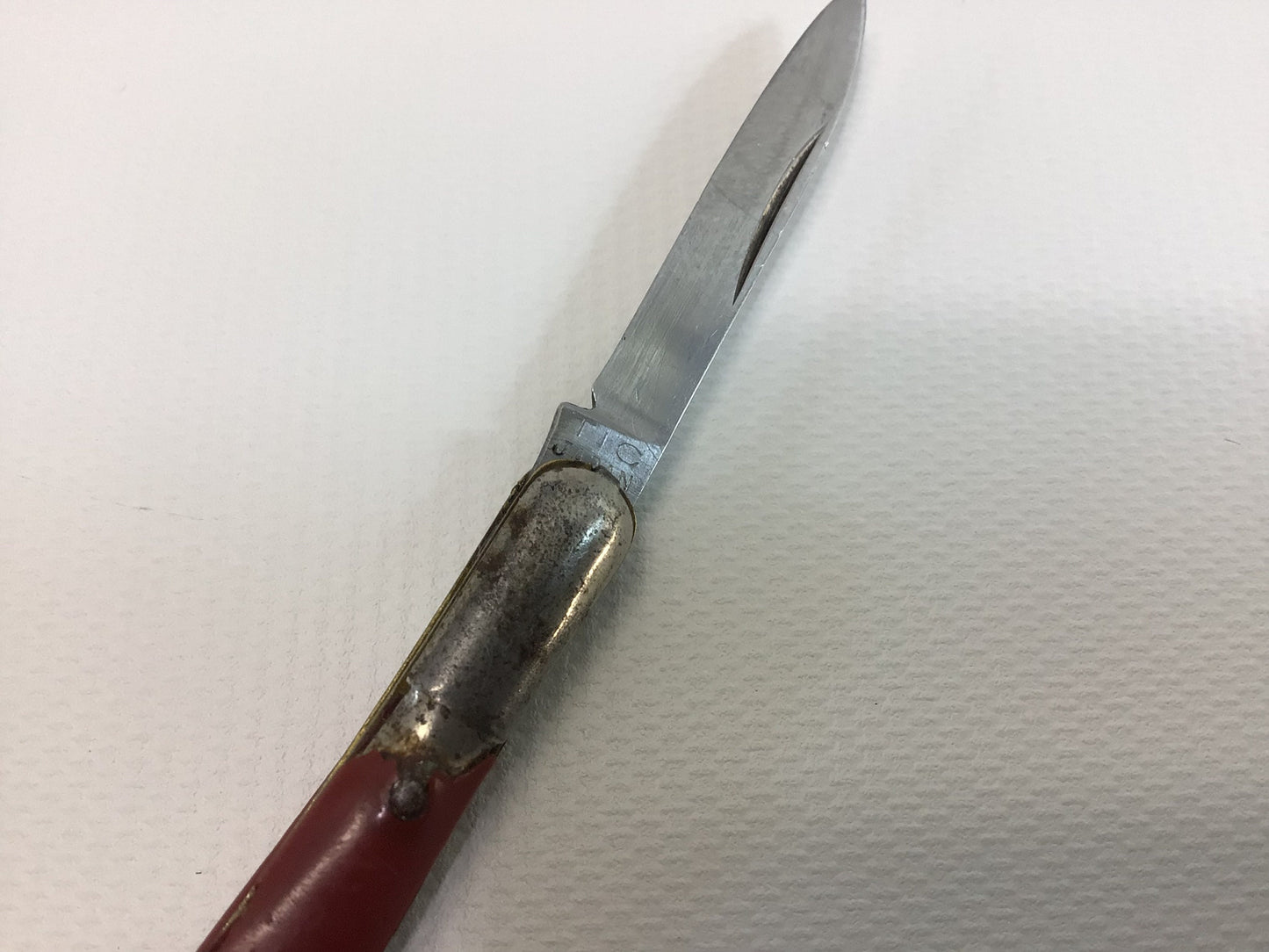 Pen Jackknife Red Vintage TIC Japan Stainless Steel Pocket Knife