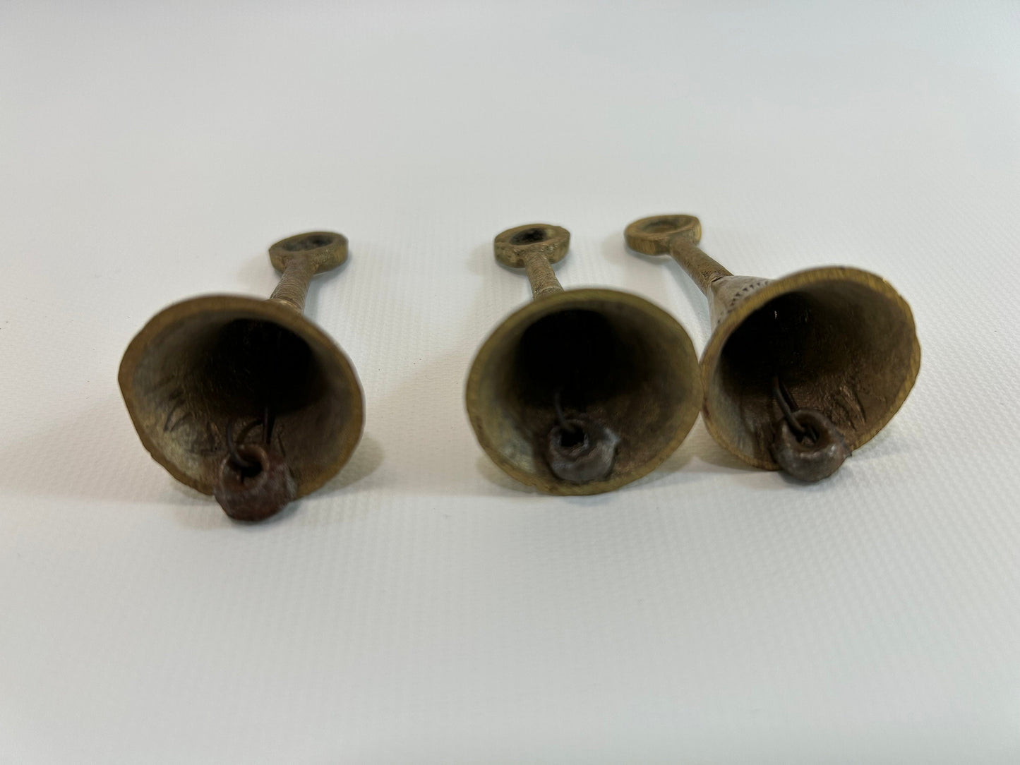Small Brass Bells Set Witch Bells With Long Stem Protection Magic DIY Make Your Own or Gifts for Friends and Family