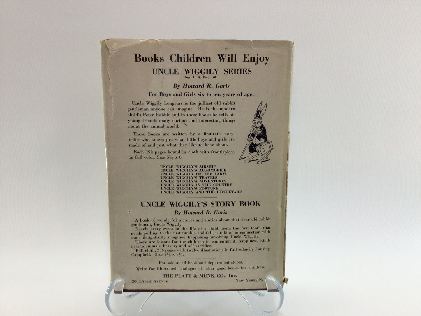 Uncle Wiggley On The Farm Mid Century Children's Story Book by Howard R Garis