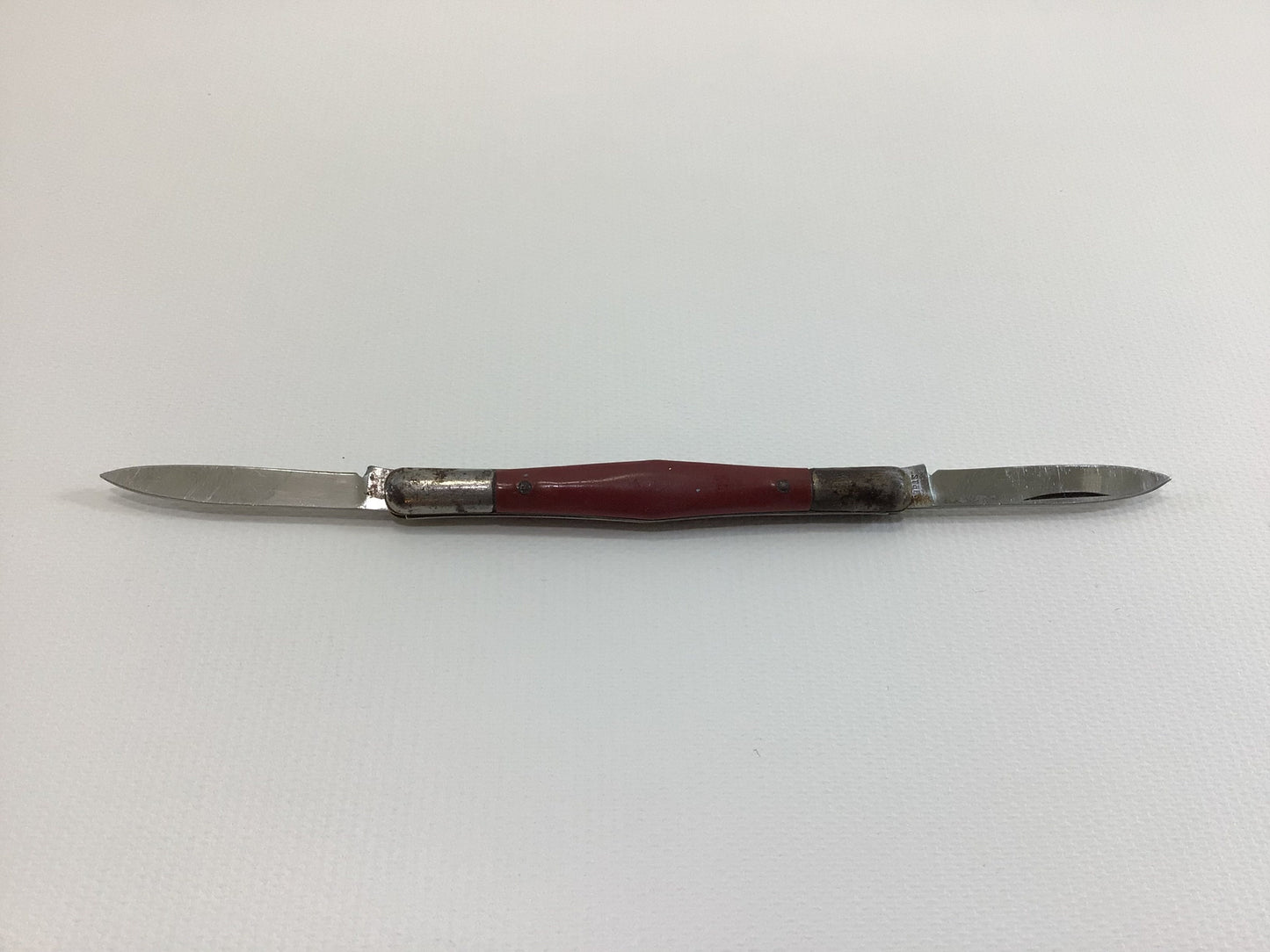 Pen Jackknife Red Vintage TIC Japan Stainless Steel Pocket Knife