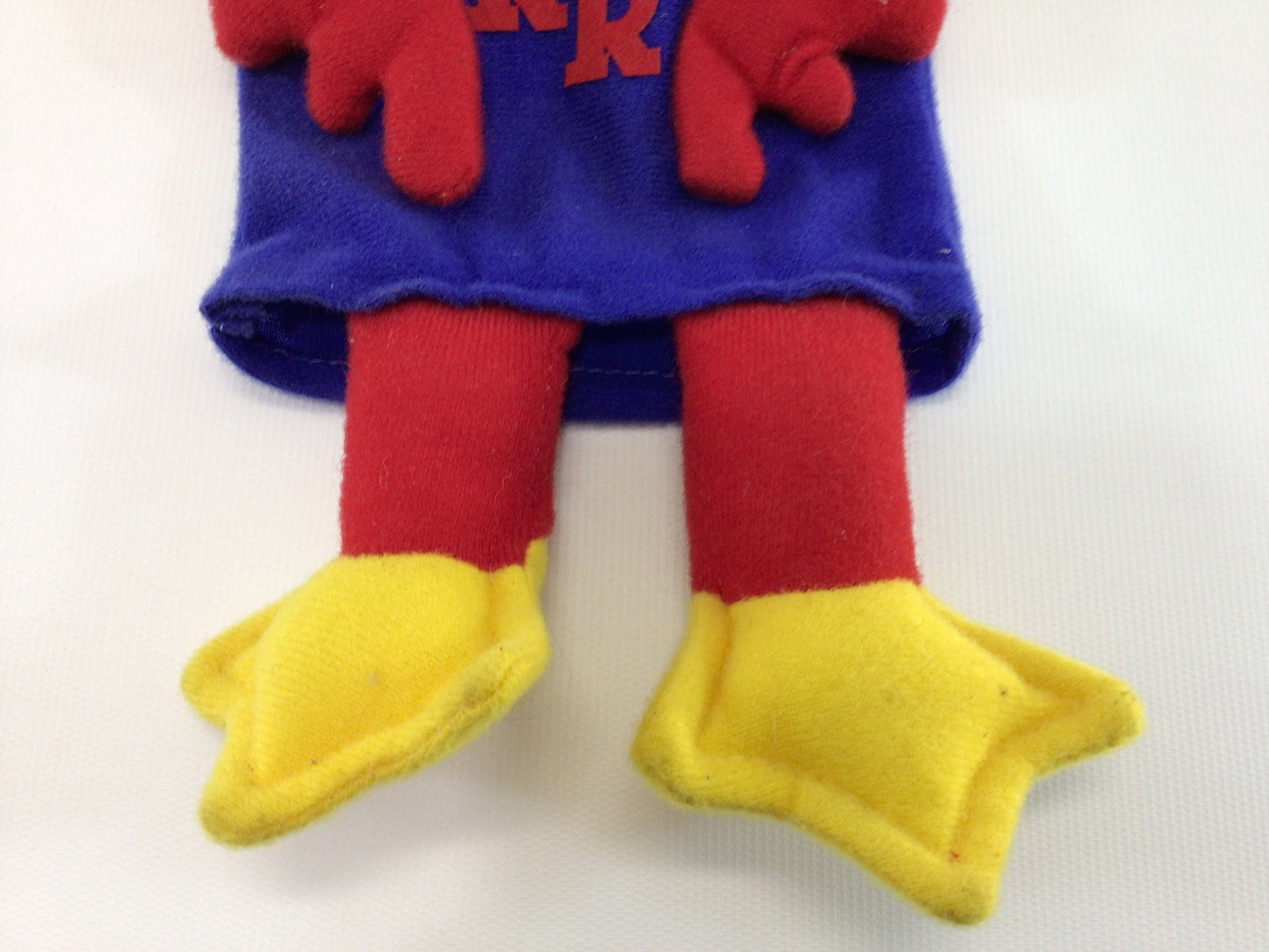 Vintage Hand Puppet Red Robin Restaurant Advertising Mascot Plush Collectible Pretend Play Toy Souvenir