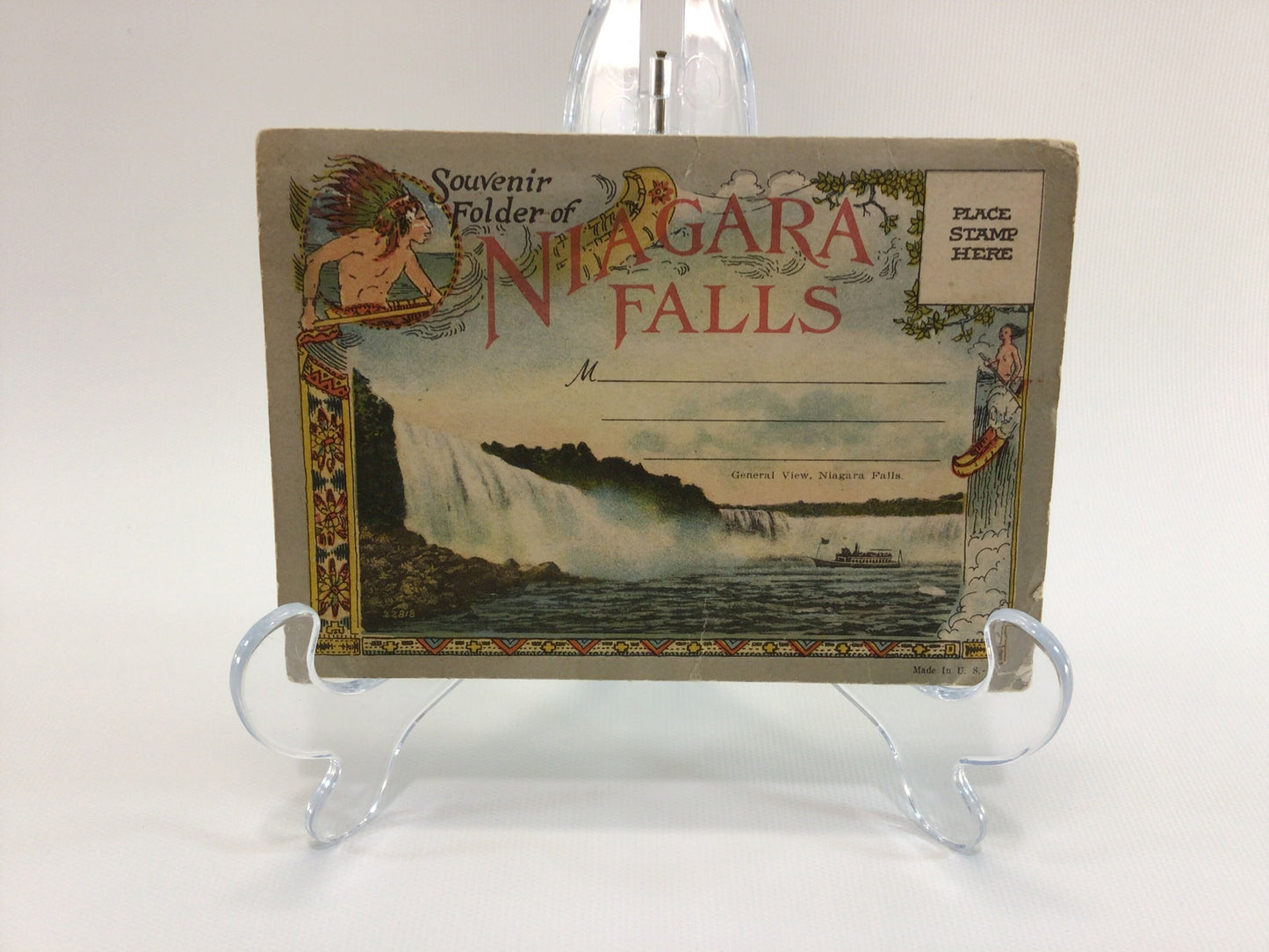Niagara Falls Fold-Out Souvenir Postcard Vintage Collectible Paper Ephemera