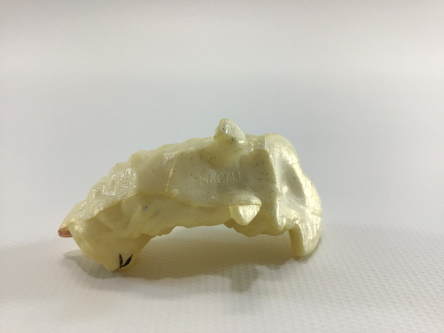 Macali Miniature Persian Cat Vintage Hard Plastic Collectible Toy Figurine