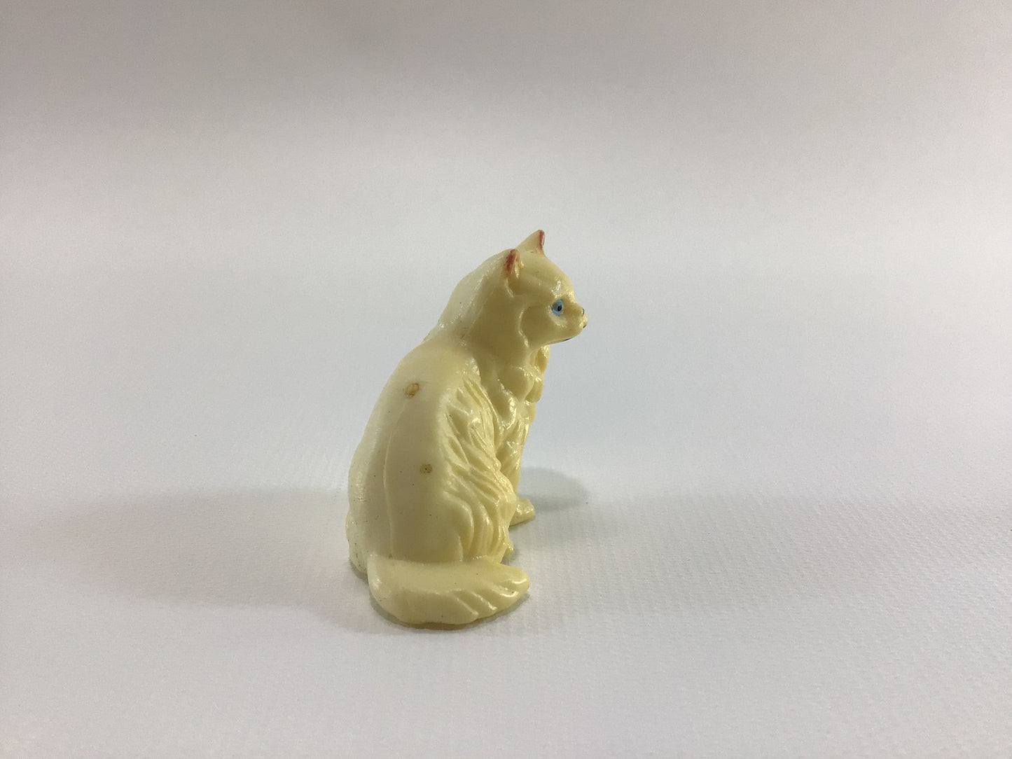 Macali Miniature Persian Cat Vintage Hard Plastic Collectible Toy Figurine