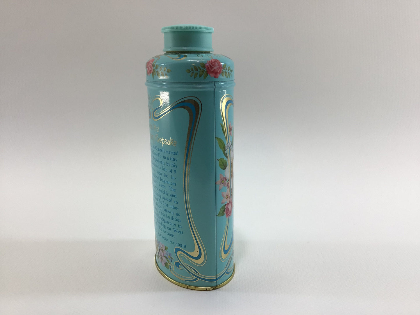 Avon California Perfume Co 1977 Anniversary Keepsake Trailing Arbutus Talc Powder 3.75 oz Display Tin