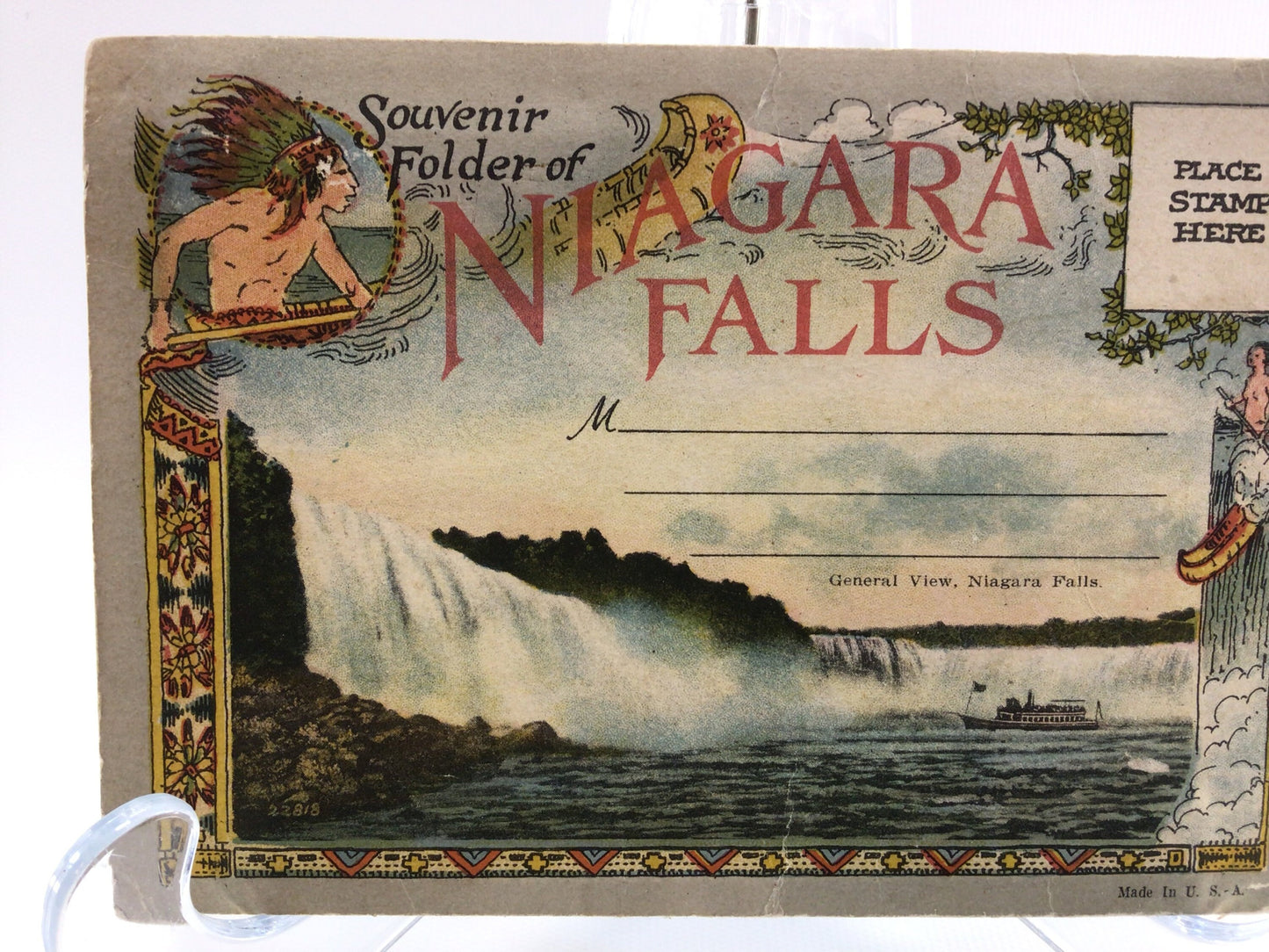 Niagara Falls Fold-Out Souvenir Postcard Vintage Collectible Paper Ephemera