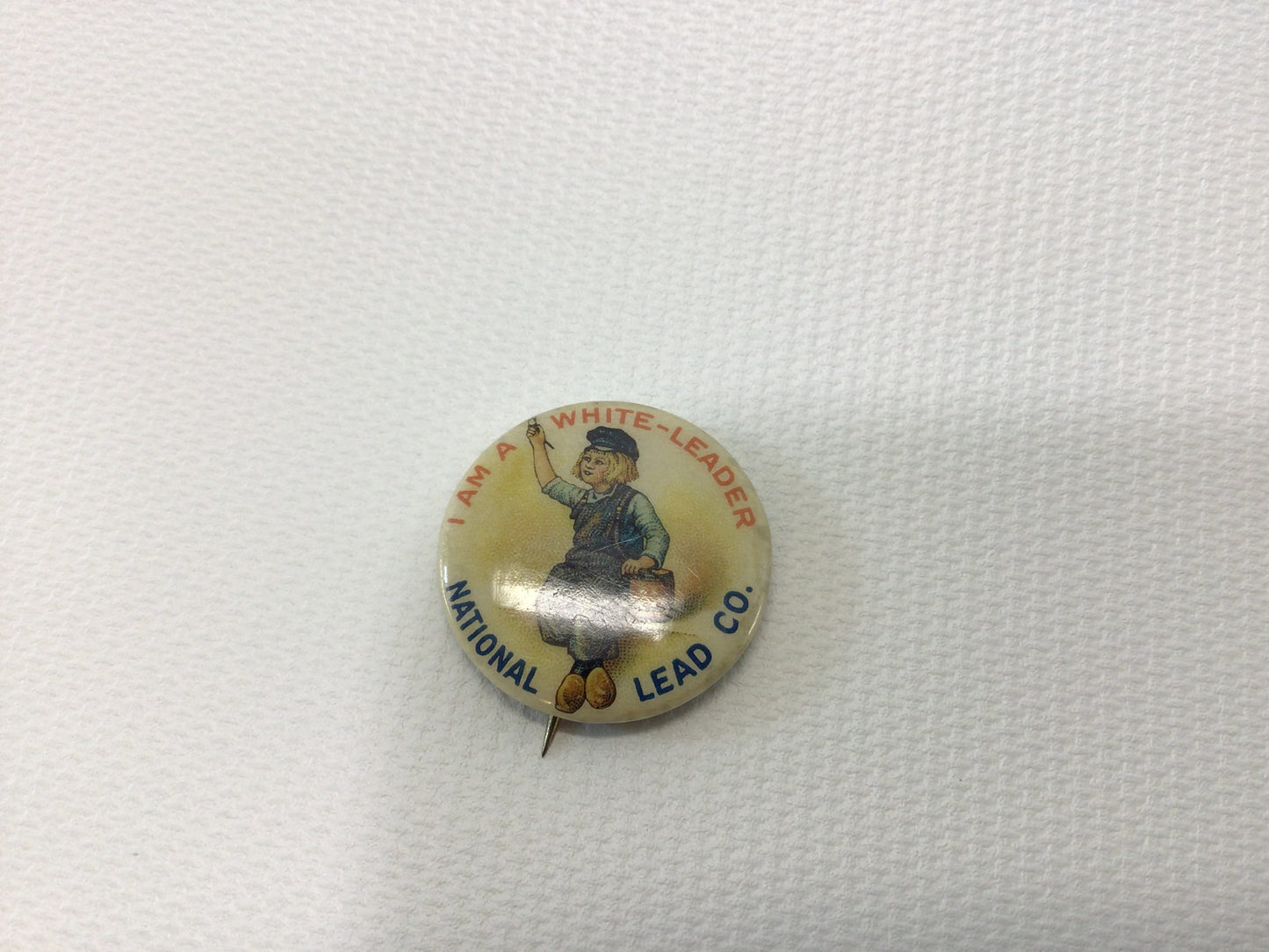 Dutch Boy National Lead Co Vintage Advertising Pinback Button Toy Premium Whitehead & Hoag Co Newark