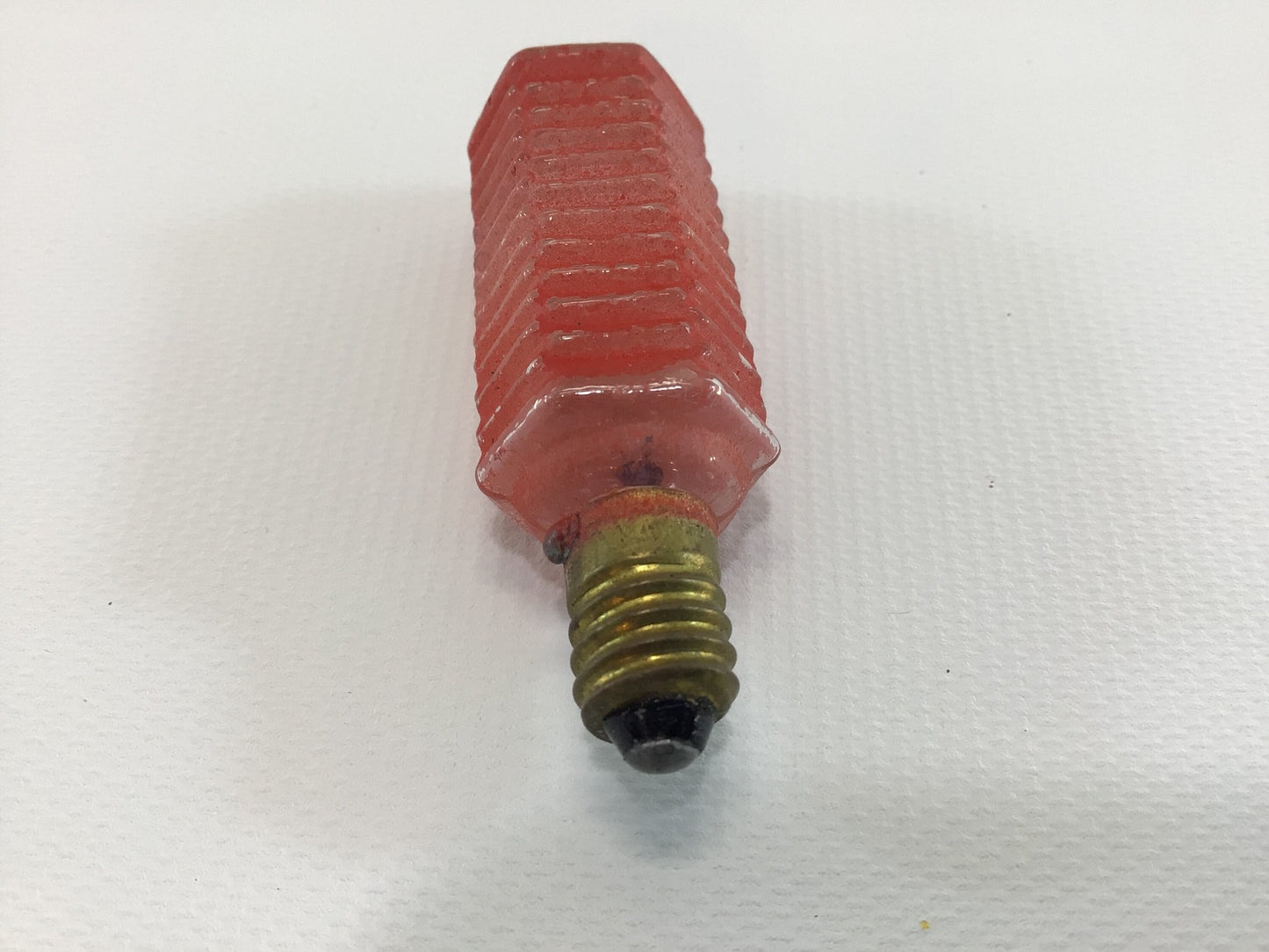 Vintage Red Lantern C6 Lamp Christmas Tree Light Ornament - Tested Working
