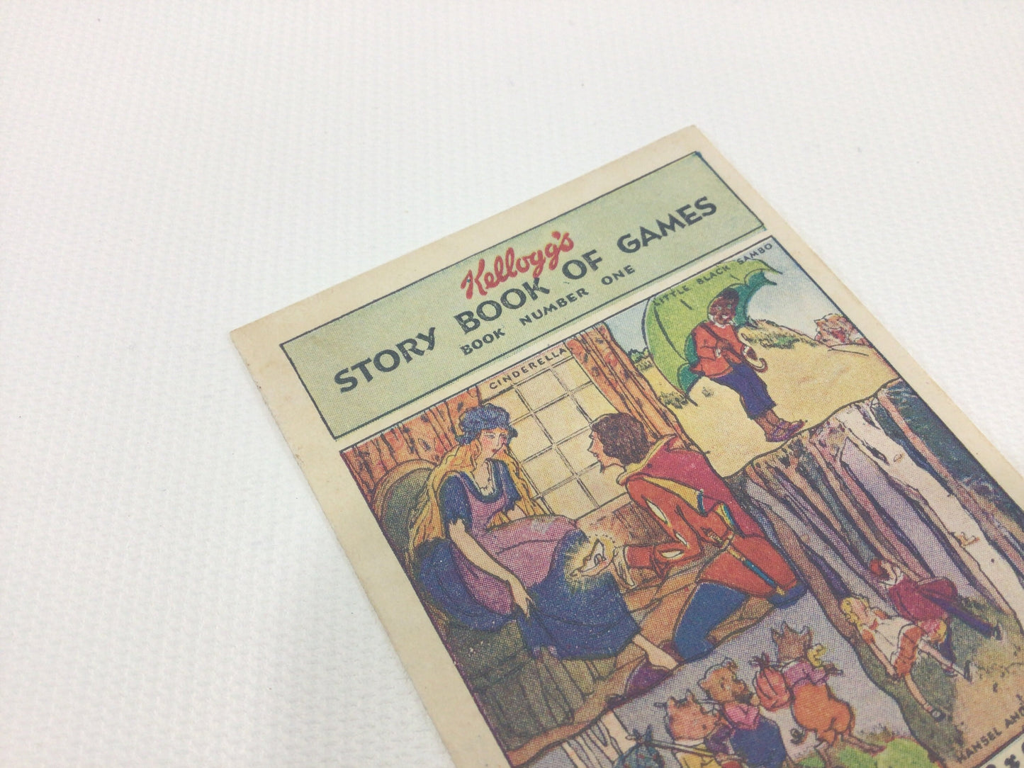 Kellogg's Breakfast Cereal Story Book of Games Vintage Advertising Order Form Ephemera