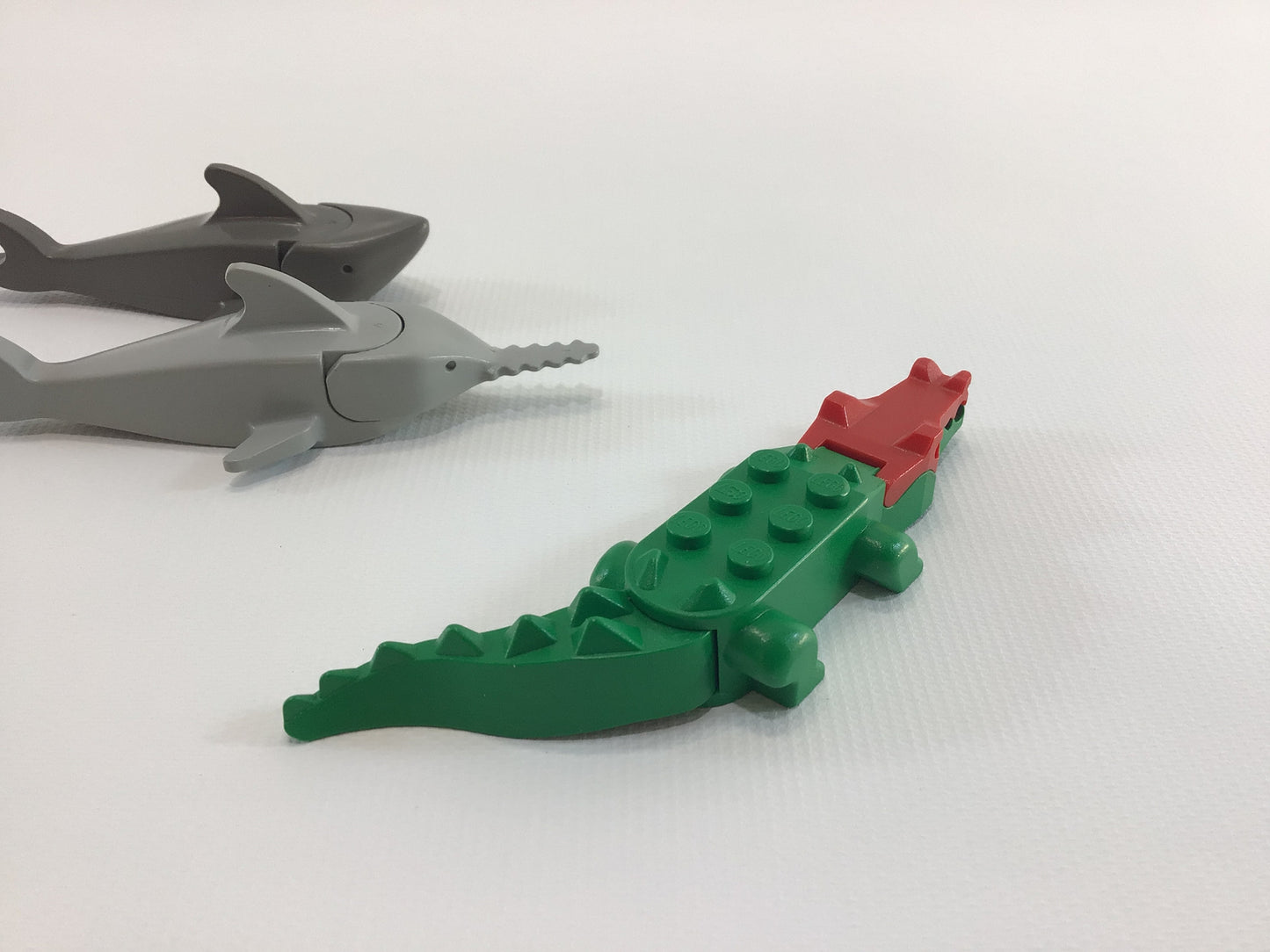 Lego Water Creatures Vintage Toy Replacement Parts Crocodile and Sharks