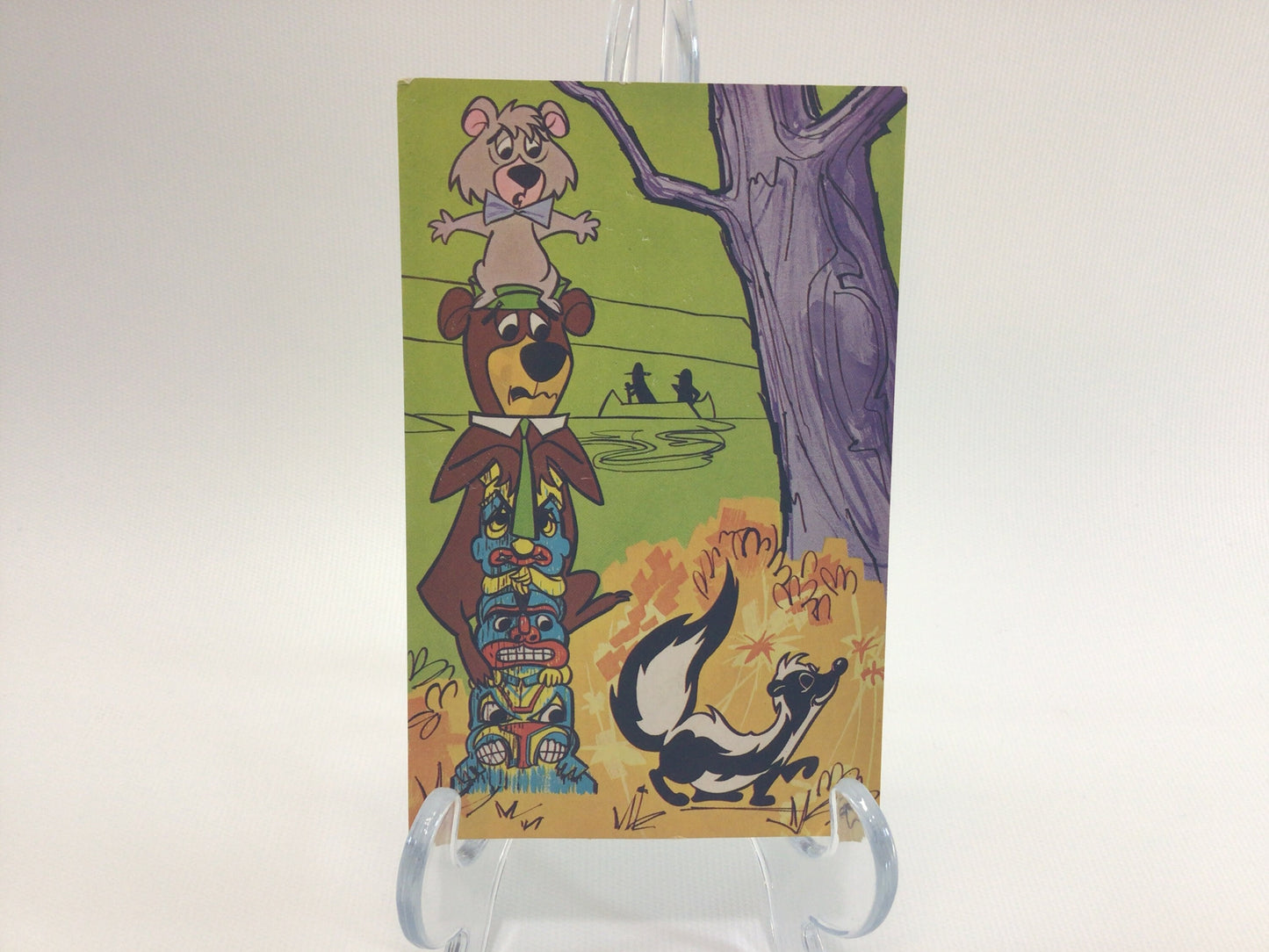 Hanna Barbera Yogi Bear Postcard Vintage Kellogg's Breakfast Cereal Advertising 1960s Camp Lawrence Valparaiso Ephemera