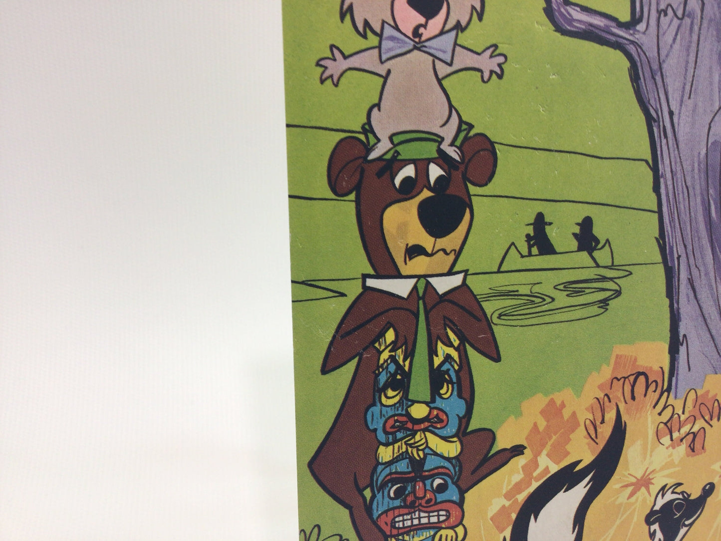 Hanna Barbera Yogi Bear Postcard Vintage Kellogg's Breakfast Cereal Advertising 1960s Camp Lawrence Valparaiso Ephemera