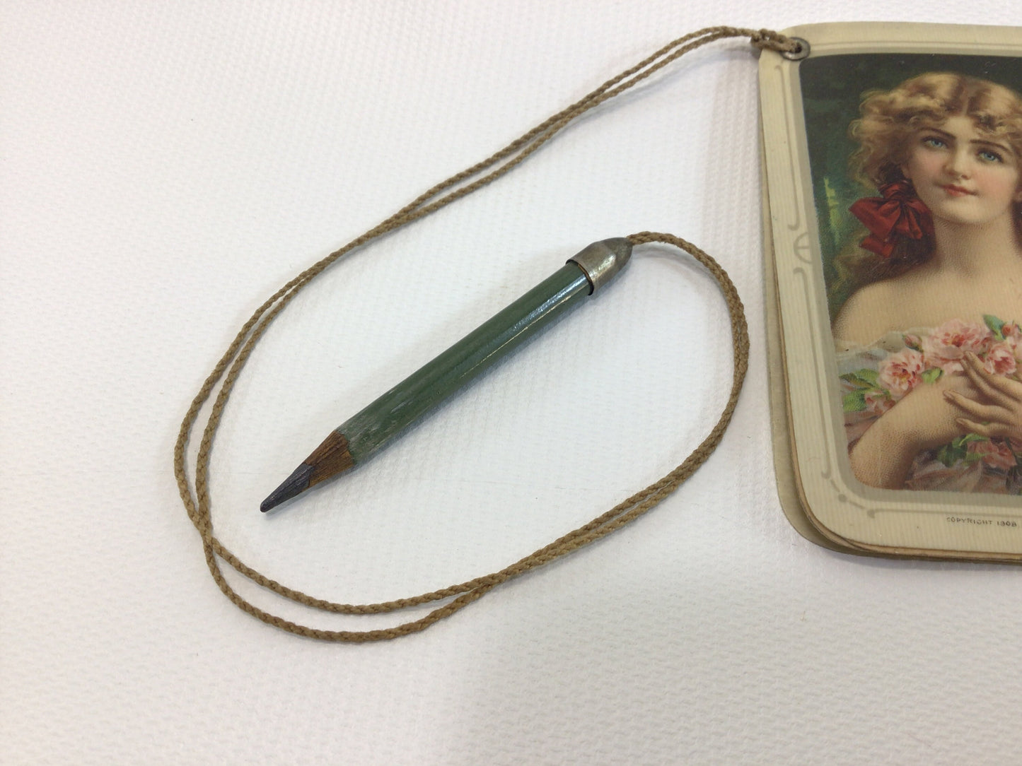 Antique Celluloid Pocket Notepad with Pencil Advertising Ephemera Fleischmann"s Yeast