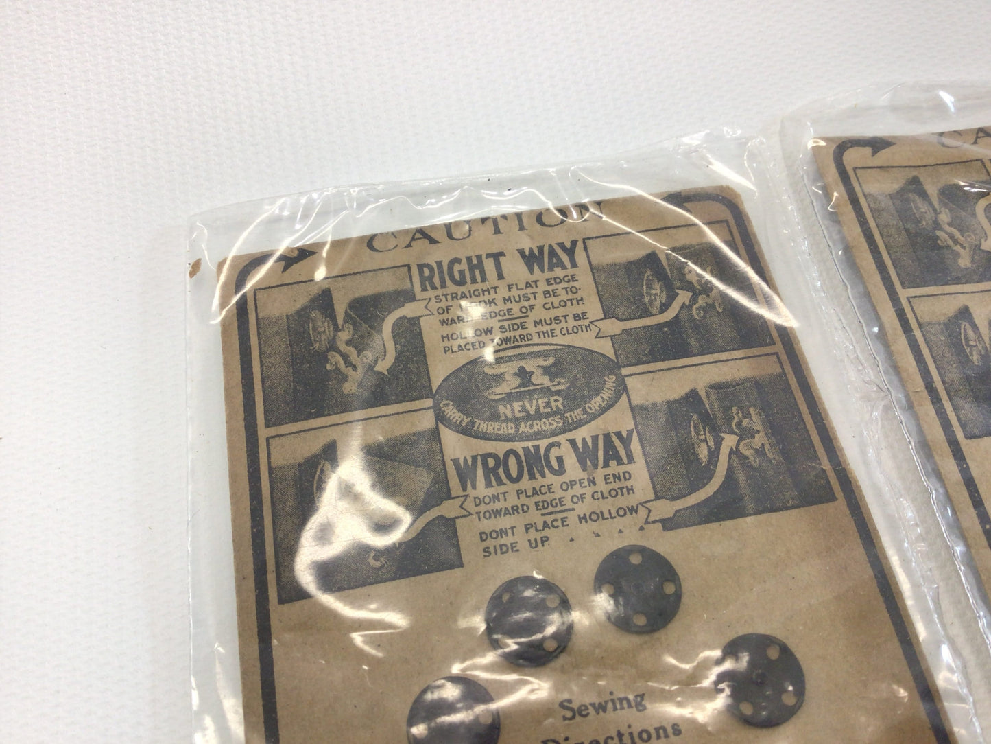 Wilson Dress Hooks Black Sewing Notion Fasteners Small and Large Carded Vintage Advertising Ephemera