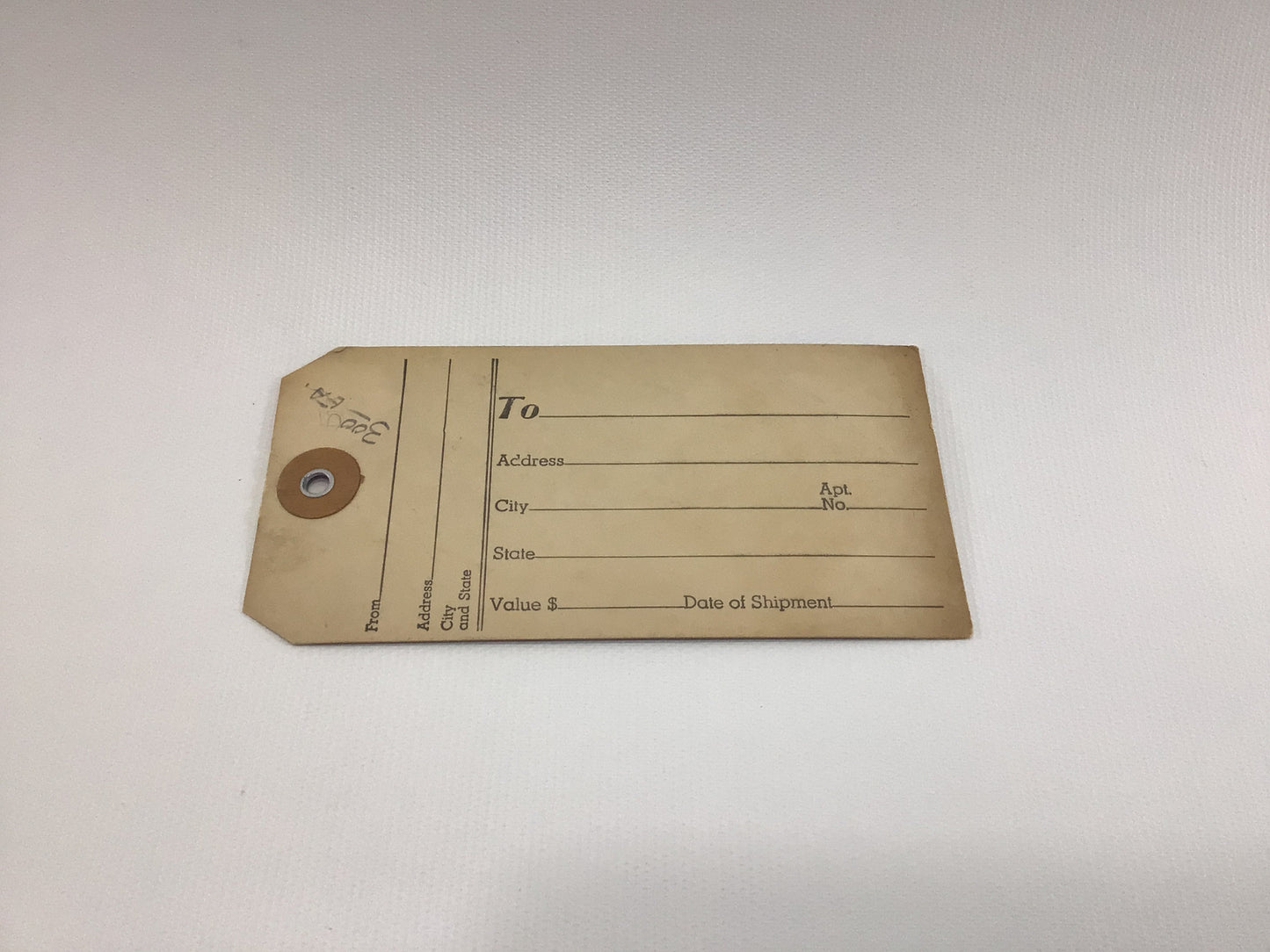Express Railway Agency Baggage Ticket Vintage Collectible Railroad Ephemera