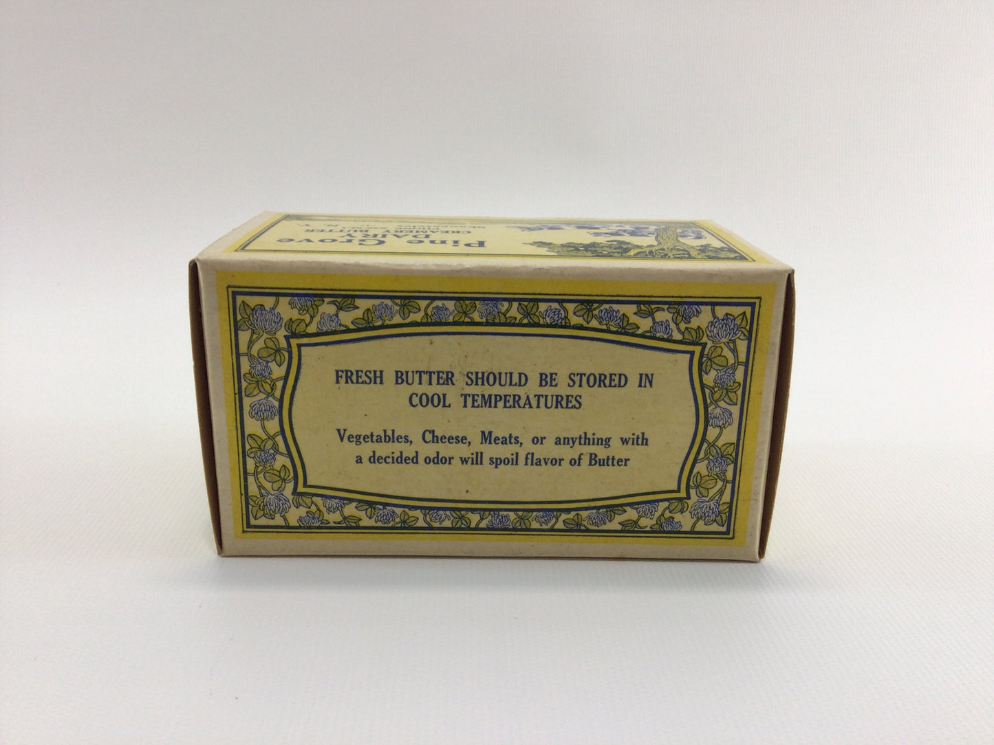 Pine Grove Dairy Creamery Butter 1 lb Box Vintage General Store Advertising Ephemera Country Kitchen Decor Skaneateles New York