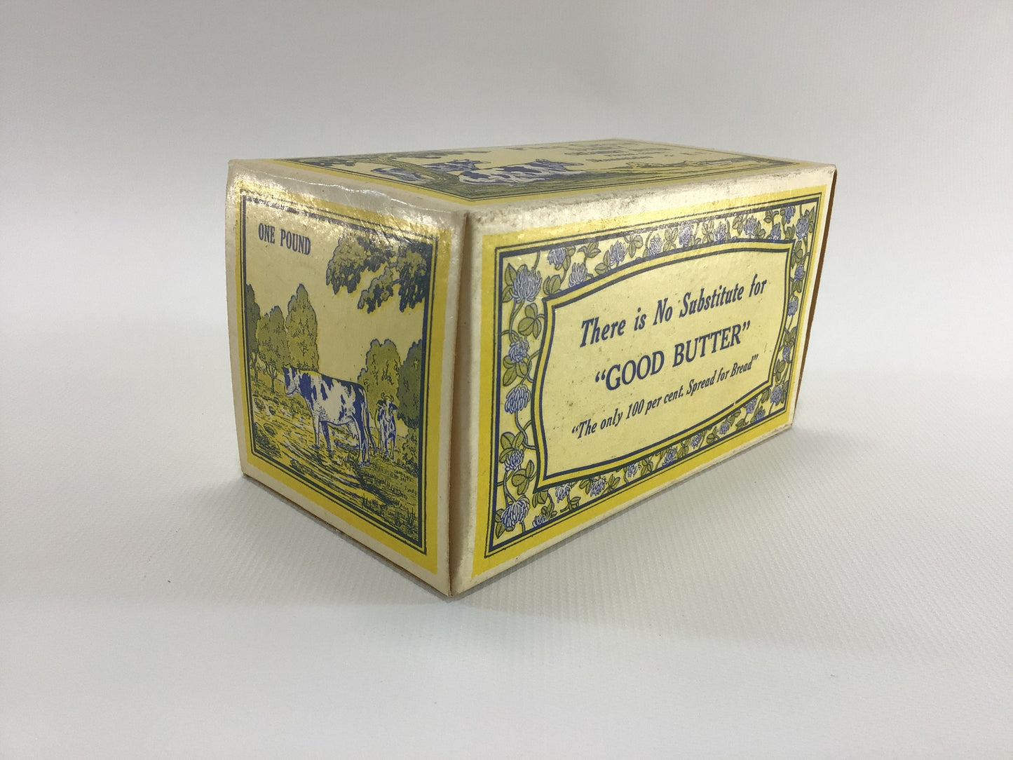 Pine Grove Dairy Creamery Butter 1 lb Box Vintage General Store Advertising Ephemera Country Kitchen Decor Skaneateles New York