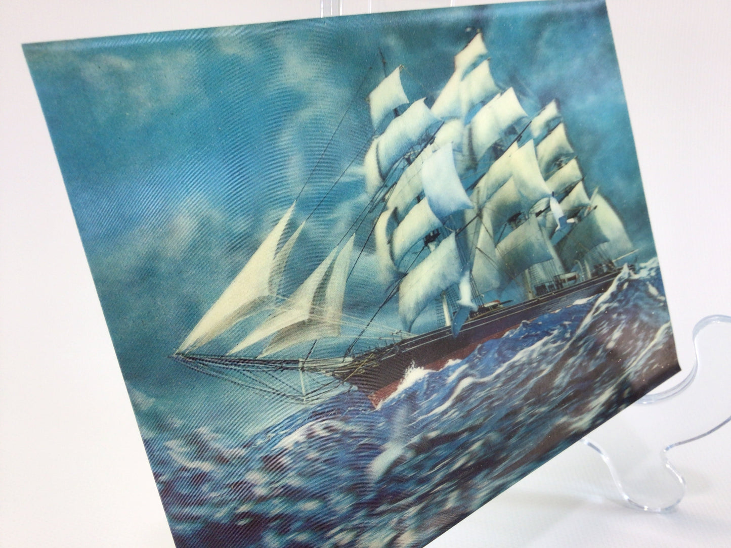 Oversize Art Postcard TOPPAN 3D CARD Sailing Vessel SSP 592 Vintage Collectible Ephemera