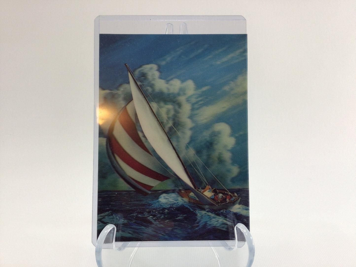 Oversize Art Postcard TOPPAN 3D CARD Sailboat SSP 138 Vintage Collectible Ephemera