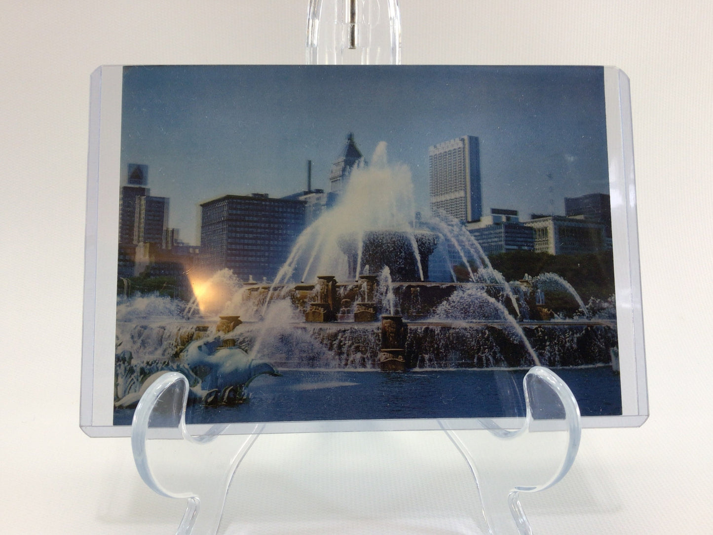 Oversize Art Postcard TOPPAN 3D CARD Buckingham Fountain Chicago AP 274 Vintage Collectible Ephemera