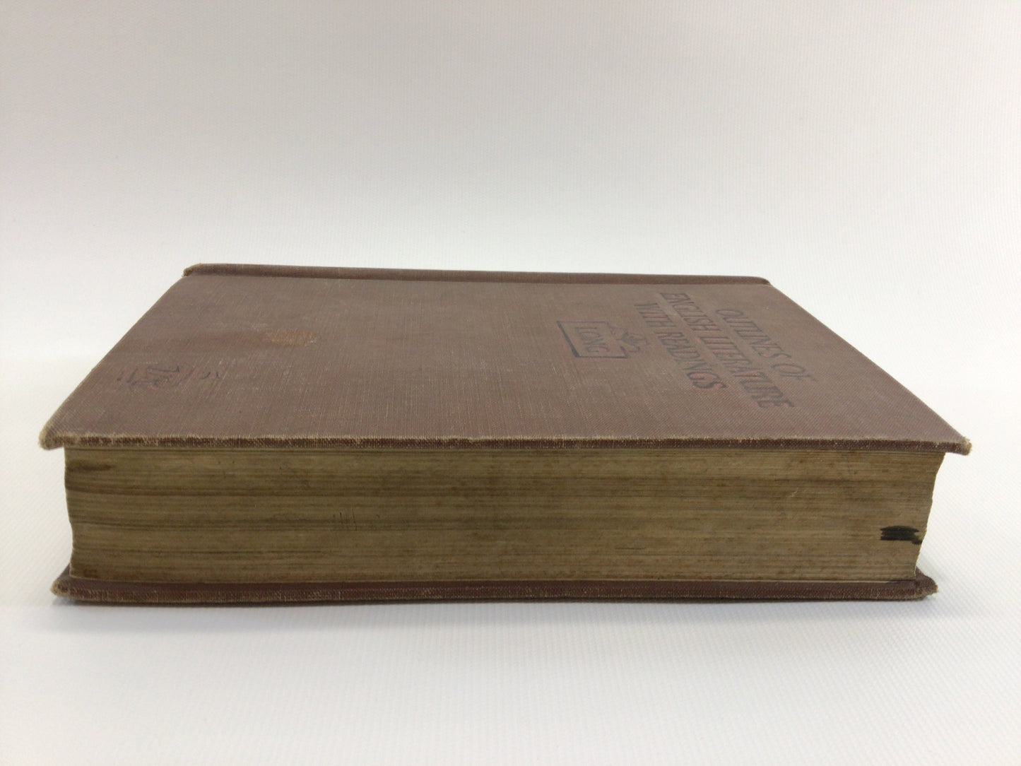 Antique Textbook Outlines of English Literature with Readings Copyright 1925 Hardcover with Illustrations