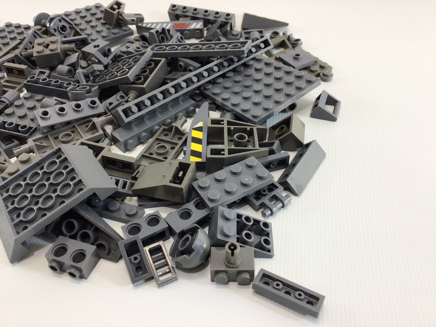 Lego Assorted Dark Gray Parts and Pieces Lot