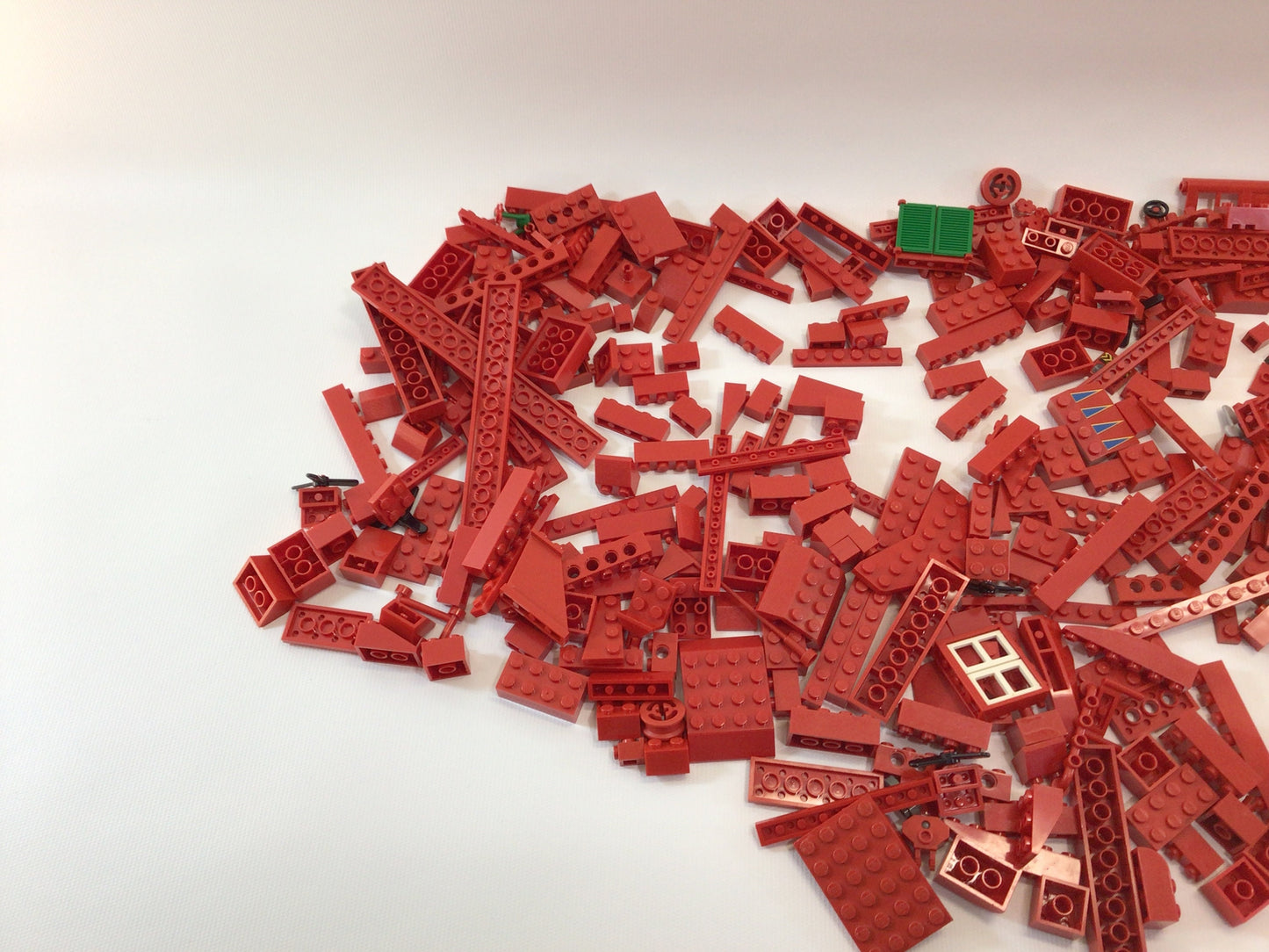 Lego Assorted Red Parts and Pieces Lot