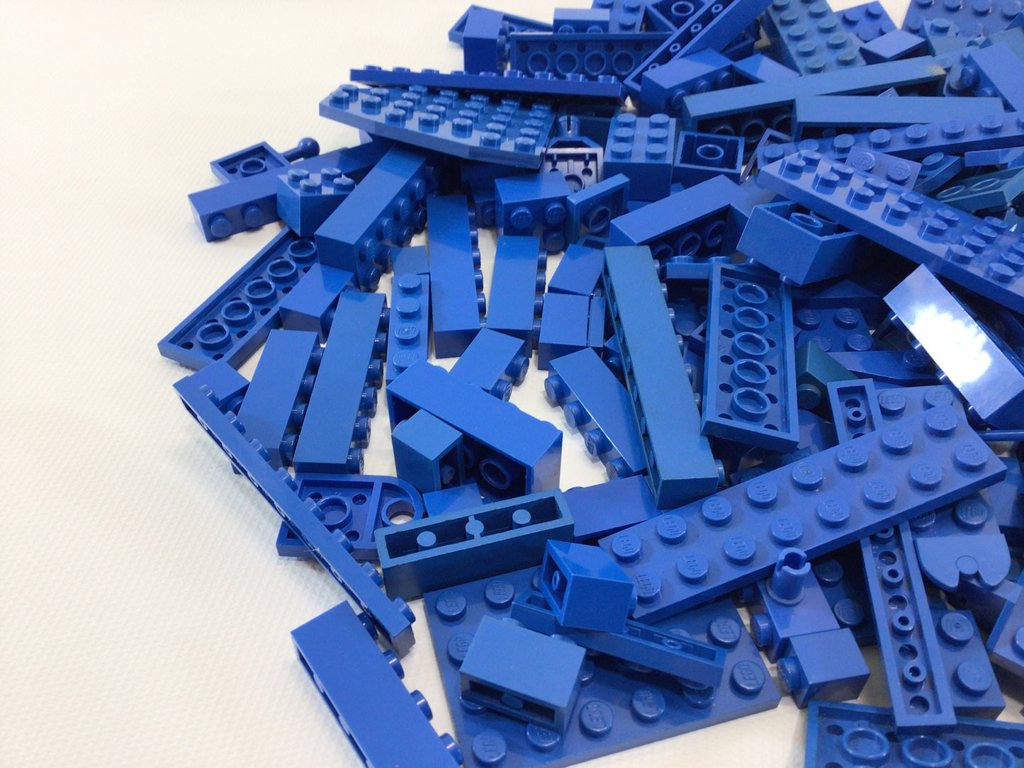 Lego Assorted Blue Parts and Pieces Lot