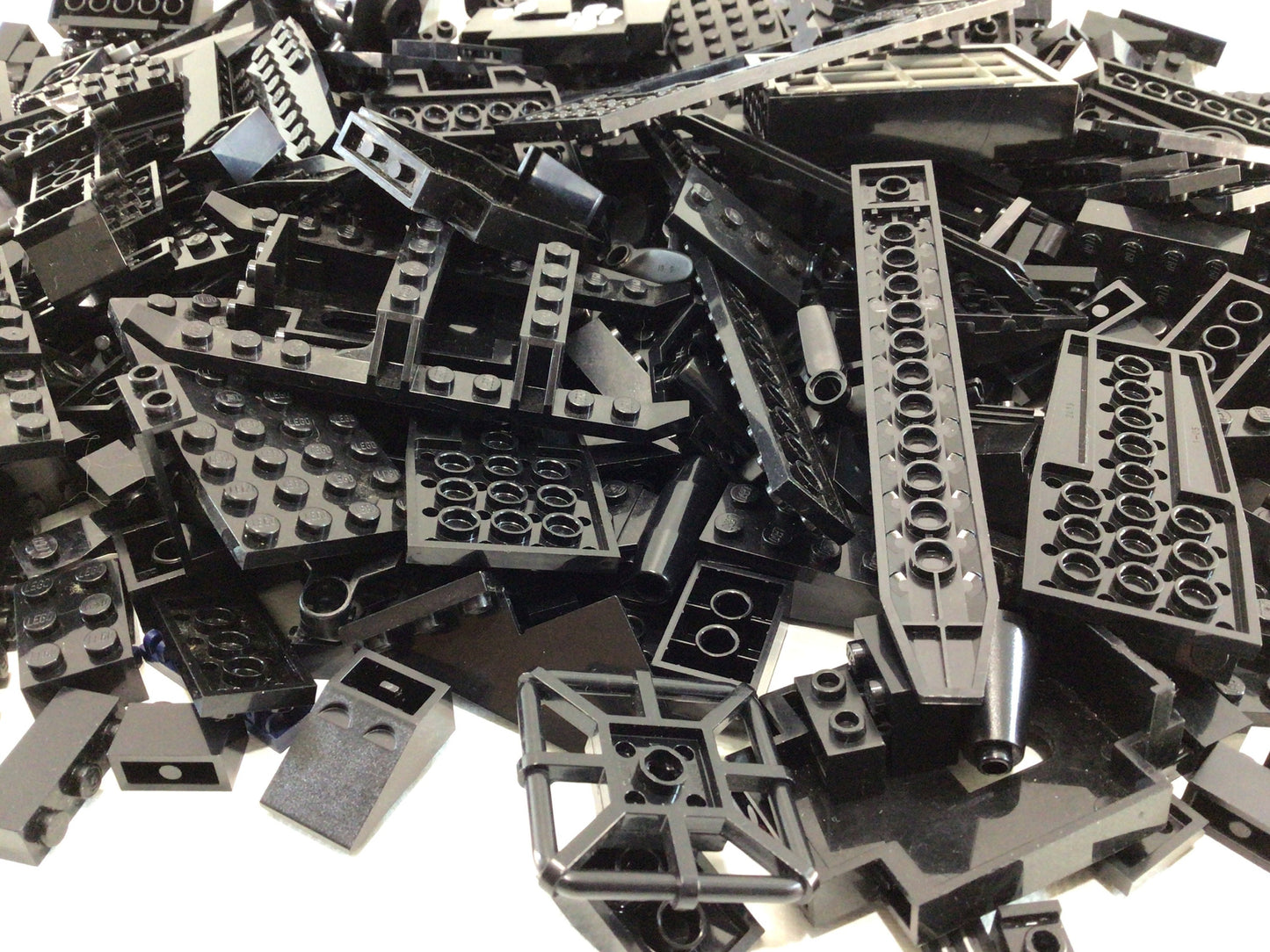 Lego Assorted Black Parts and Pieces Lot